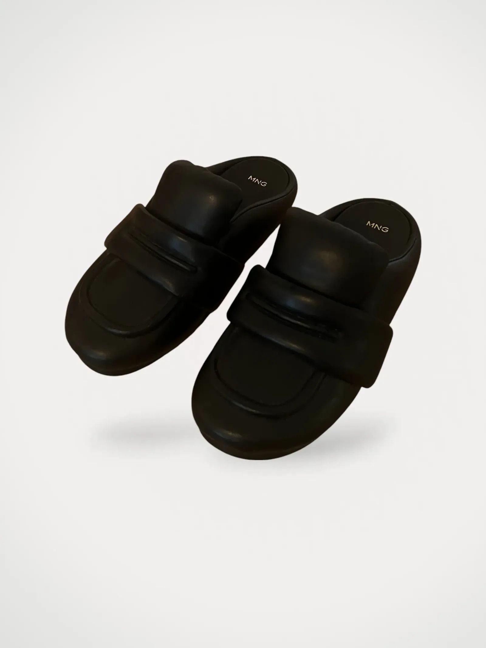 Mango MNG Slippers leather Loafers Size US 9 / IT 39 - 2 Thumbnail