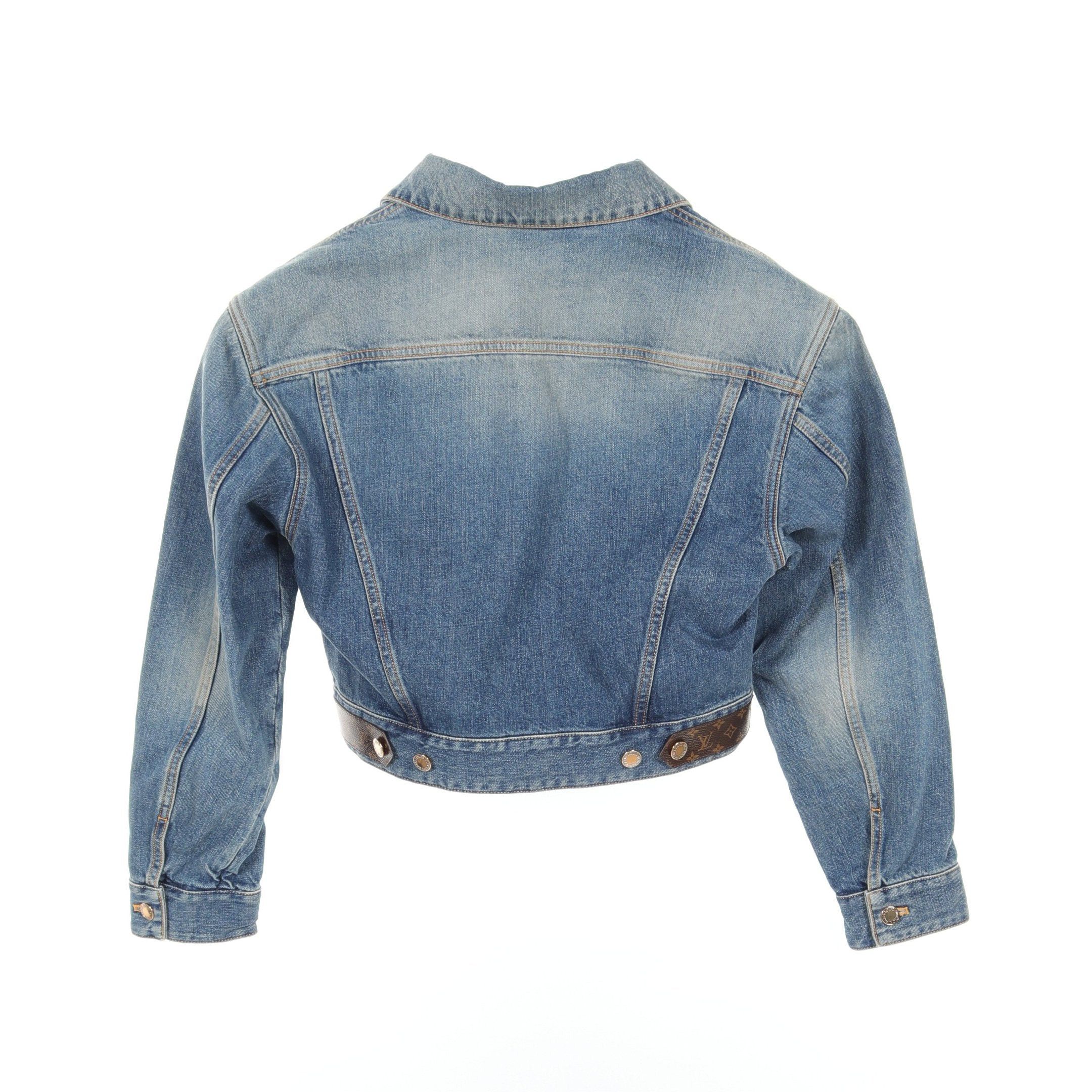 Louis Vuitton Louis Vuitton Denim Jacket Cotton Blue Size ONE SIZE - 2 Thumbnail