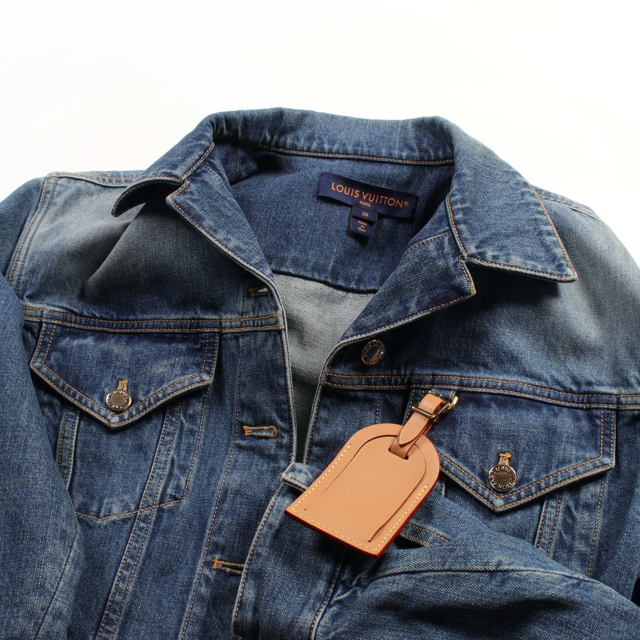 Louis Vuitton Louis Vuitton Denim Jacket Cotton Blue Size ONE SIZE - 8 Thumbnail