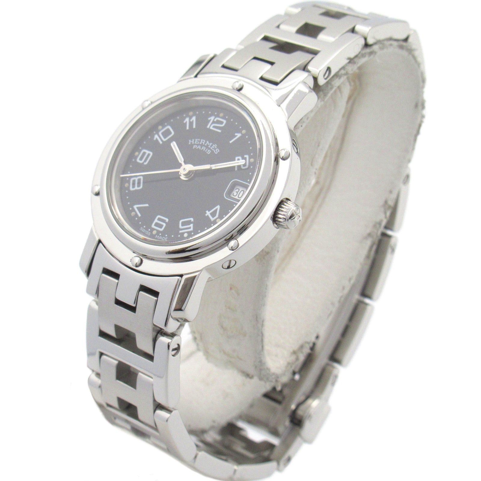 Hermes Hermes Clipper Women Watch Quartz Stainless Steel Black Size ONE SIZE - 2 Thumbnail