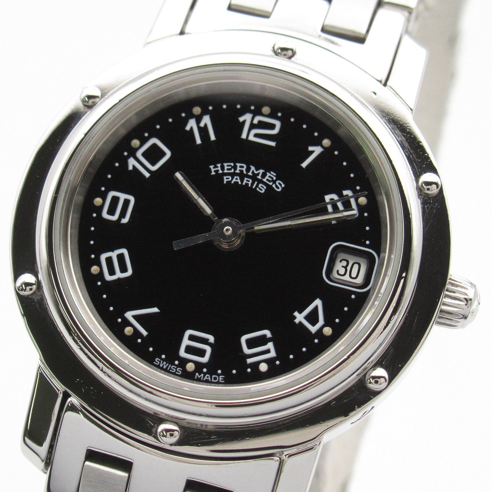 Hermes Hermes Clipper Women Watch Quartz Stainless Steel Black Size ONE SIZE - 3 Thumbnail