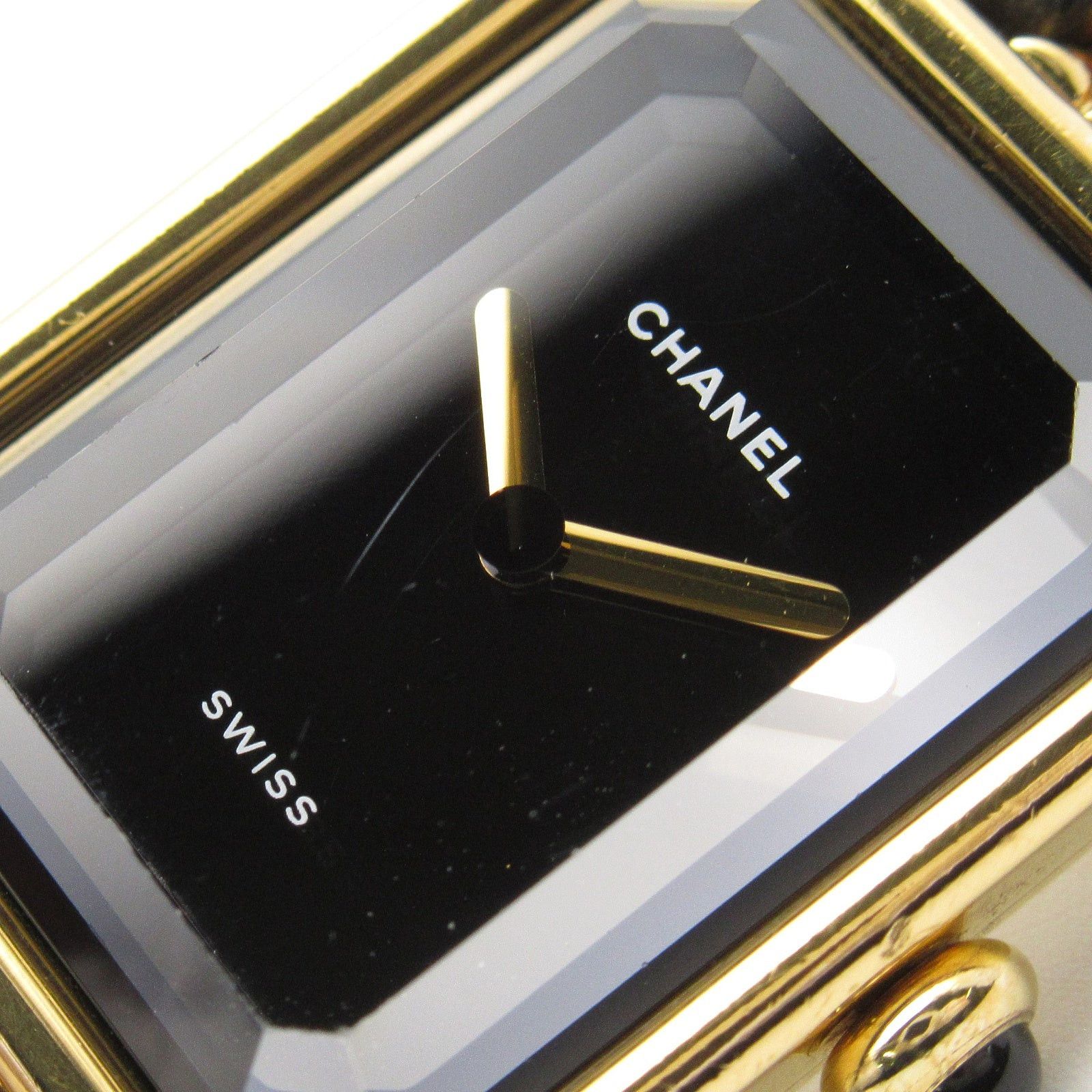 Chanel Chanel Premier M Women Watch Quartz Gp (Gold Plated) Leather Black Size ONE SIZE - 8 Thumbnail
