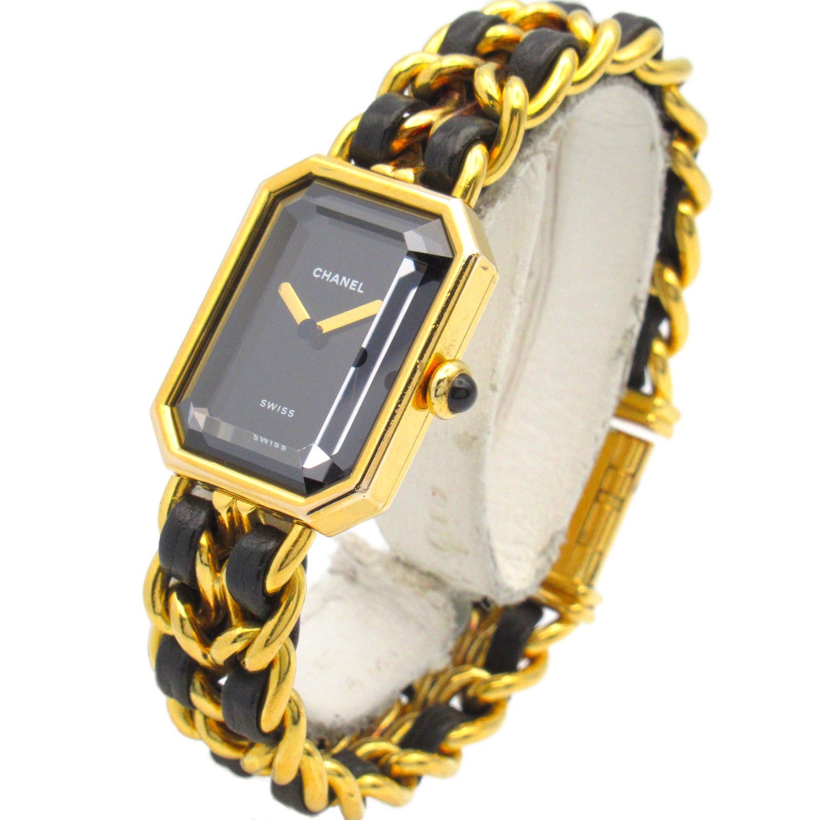 Chanel Chanel Premier M Women Watch Quartz Gp (Gold Plated) Leather Black Size ONE SIZE - 2 Thumbnail