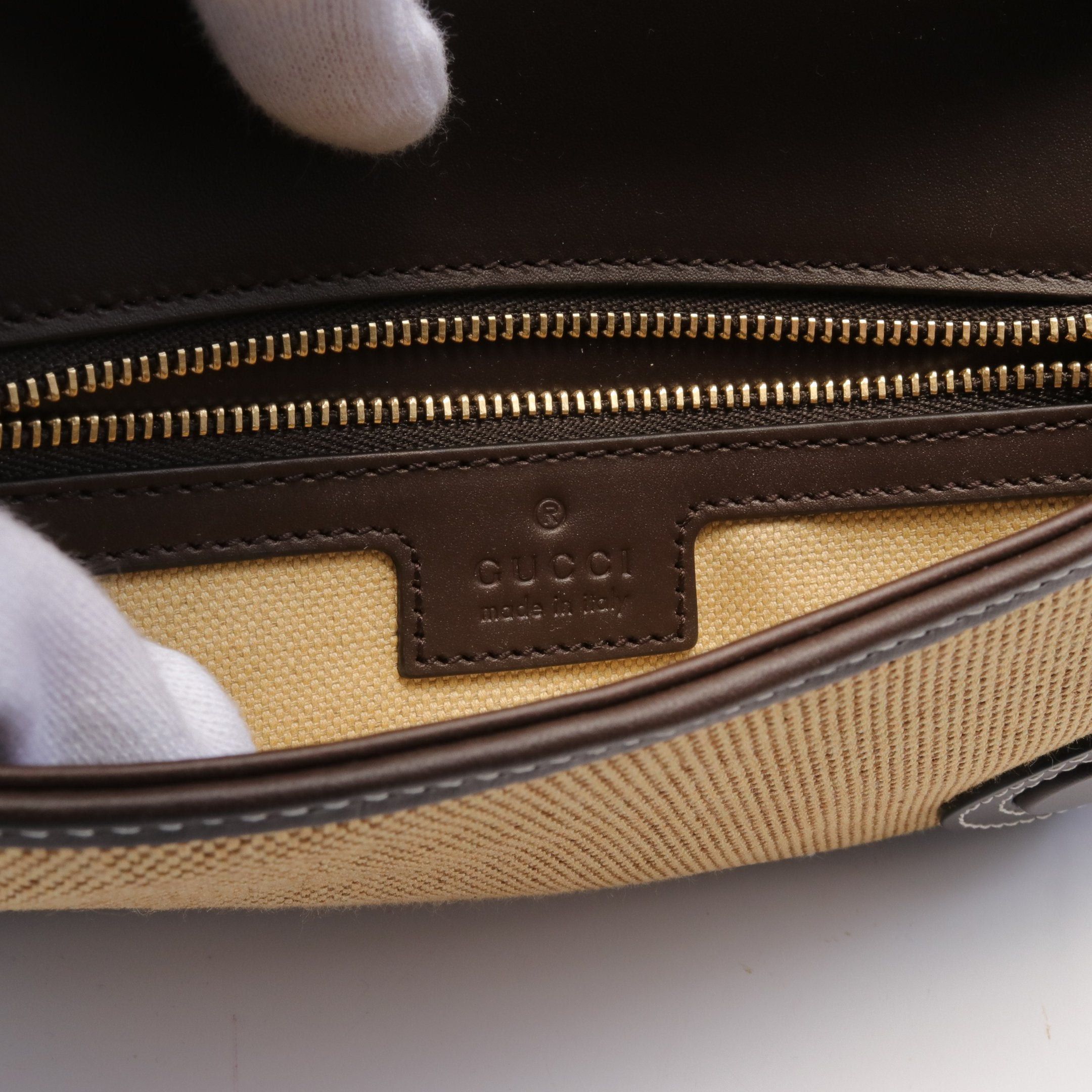Gucci Gucci Blondie Chain Shoulder Bag Canvas Leather Light Brown Size ONE SIZE - 4 Thumbnail