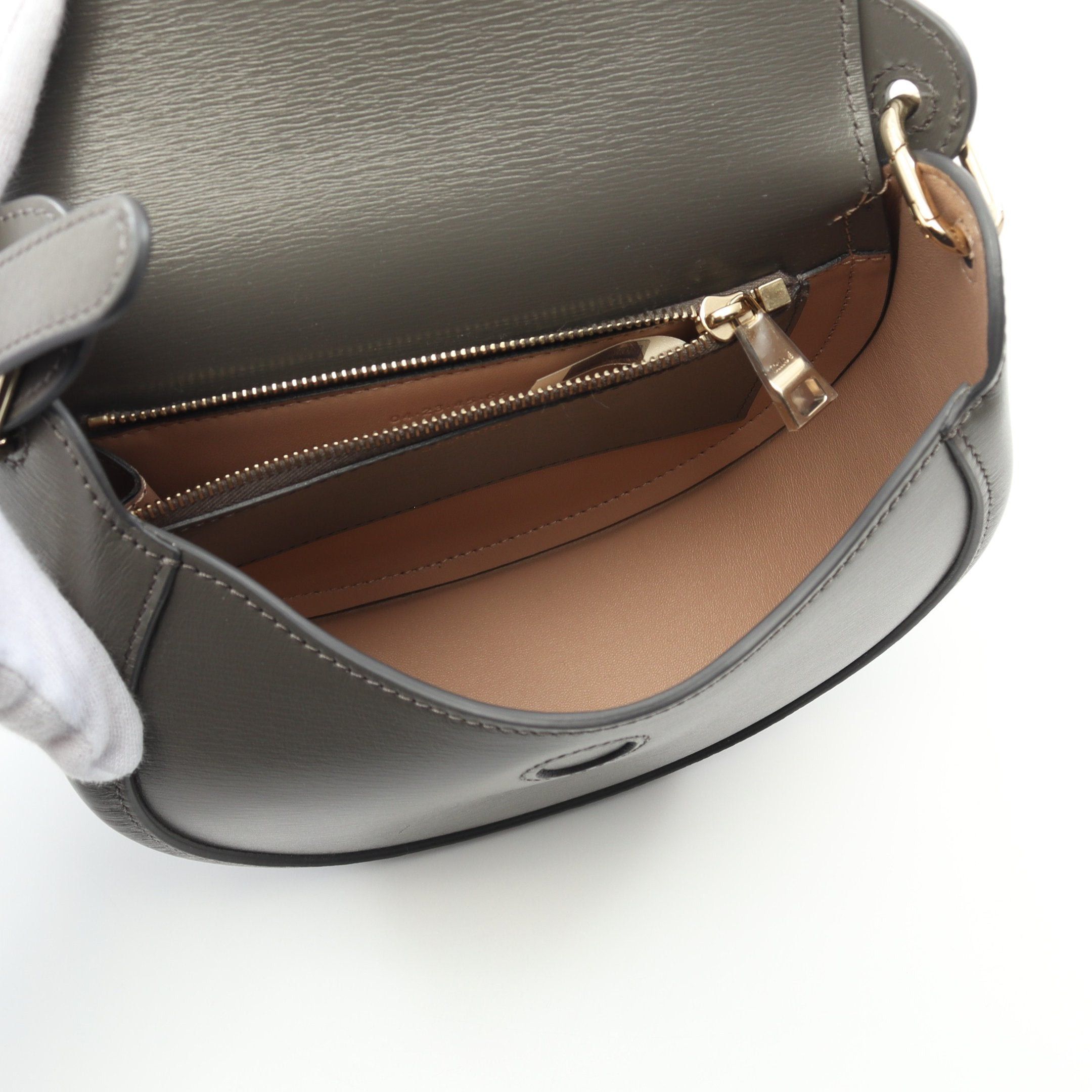 Chloe Chloe Arlene Shoulder Bag Leather Gray Size ONE SIZE - 3 Thumbnail