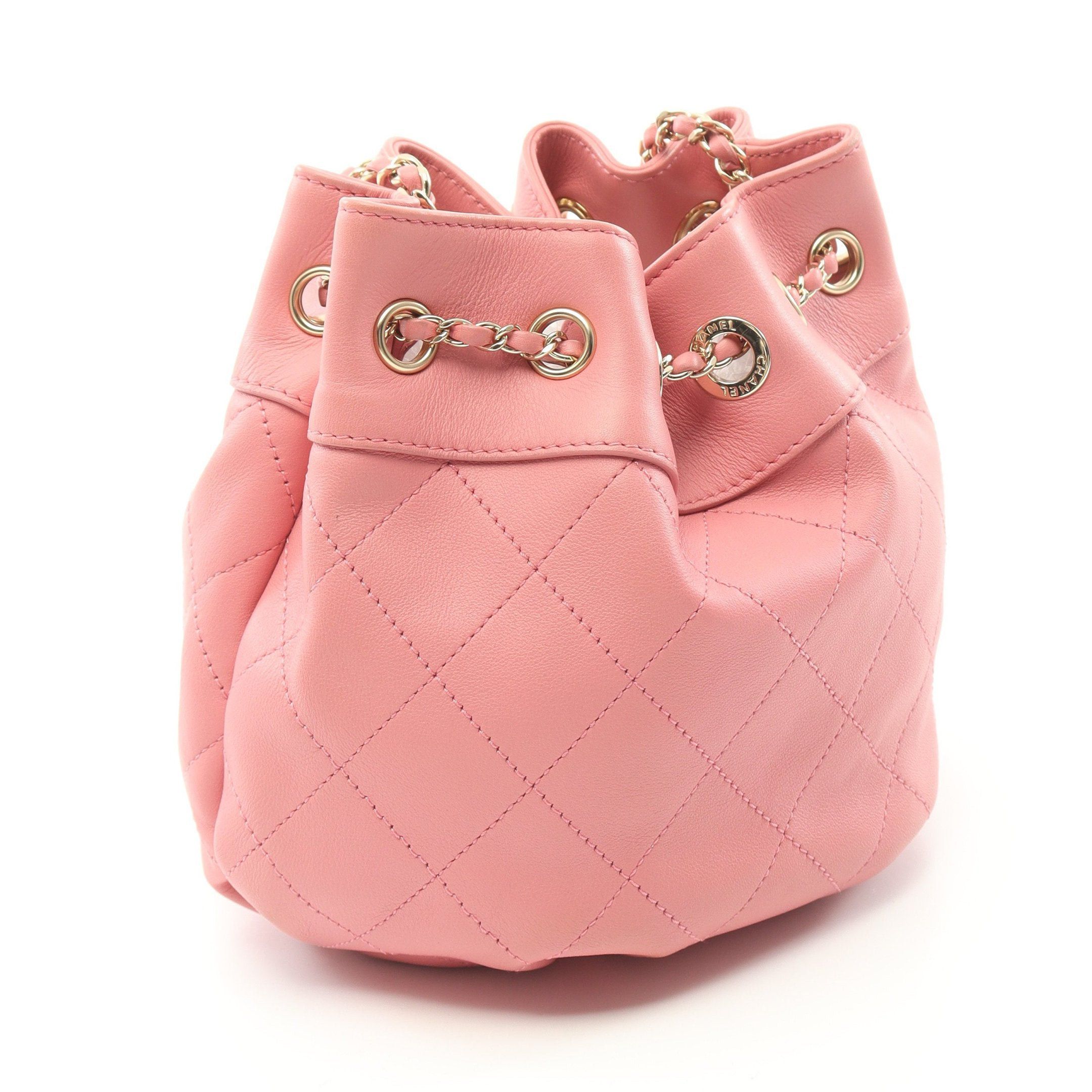 Chanel Chanel Matelasse Chain Shoulder Bag Leather Pink Gold Hardware Purse Size ONE SIZE - 2 Thumbnail