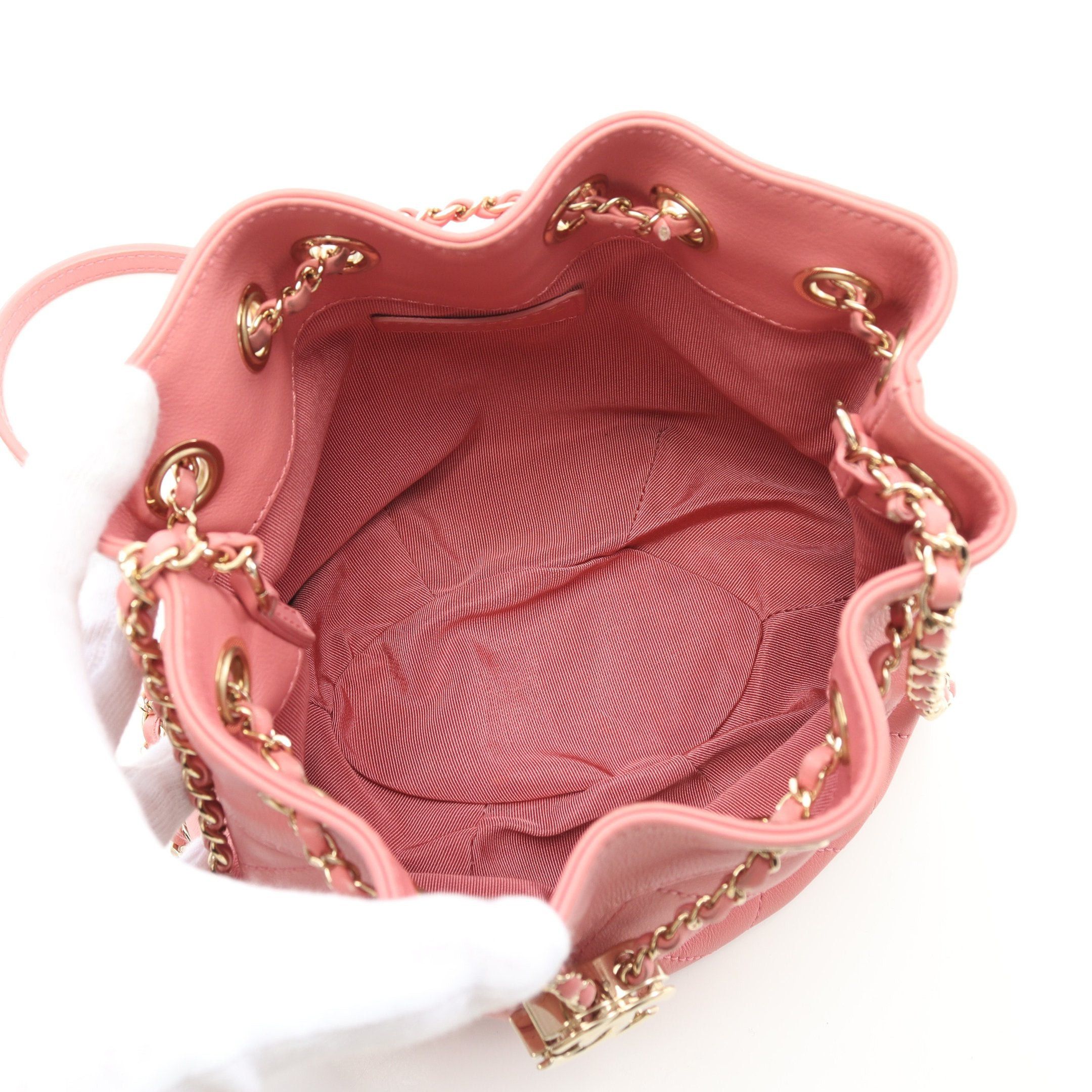 Chanel Chanel Matelasse Chain Shoulder Bag Leather Pink Gold Hardware Purse Size ONE SIZE - 3 Thumbnail