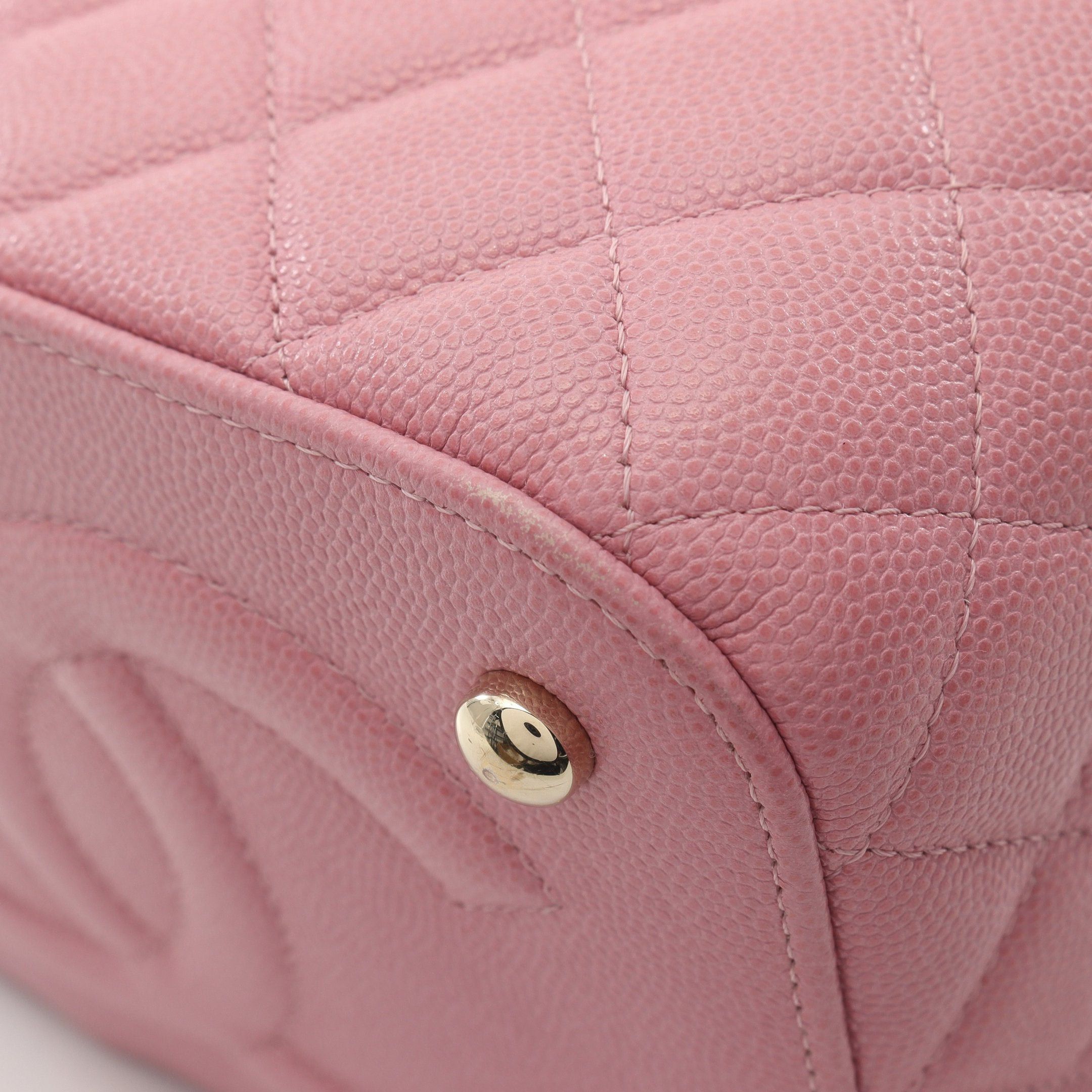 Chanel Chanel Matelasse Vanity Bag Chain Shoulder Caviar Skin Pink Gold Hardware Size ONE SIZE - 7 Thumbnail