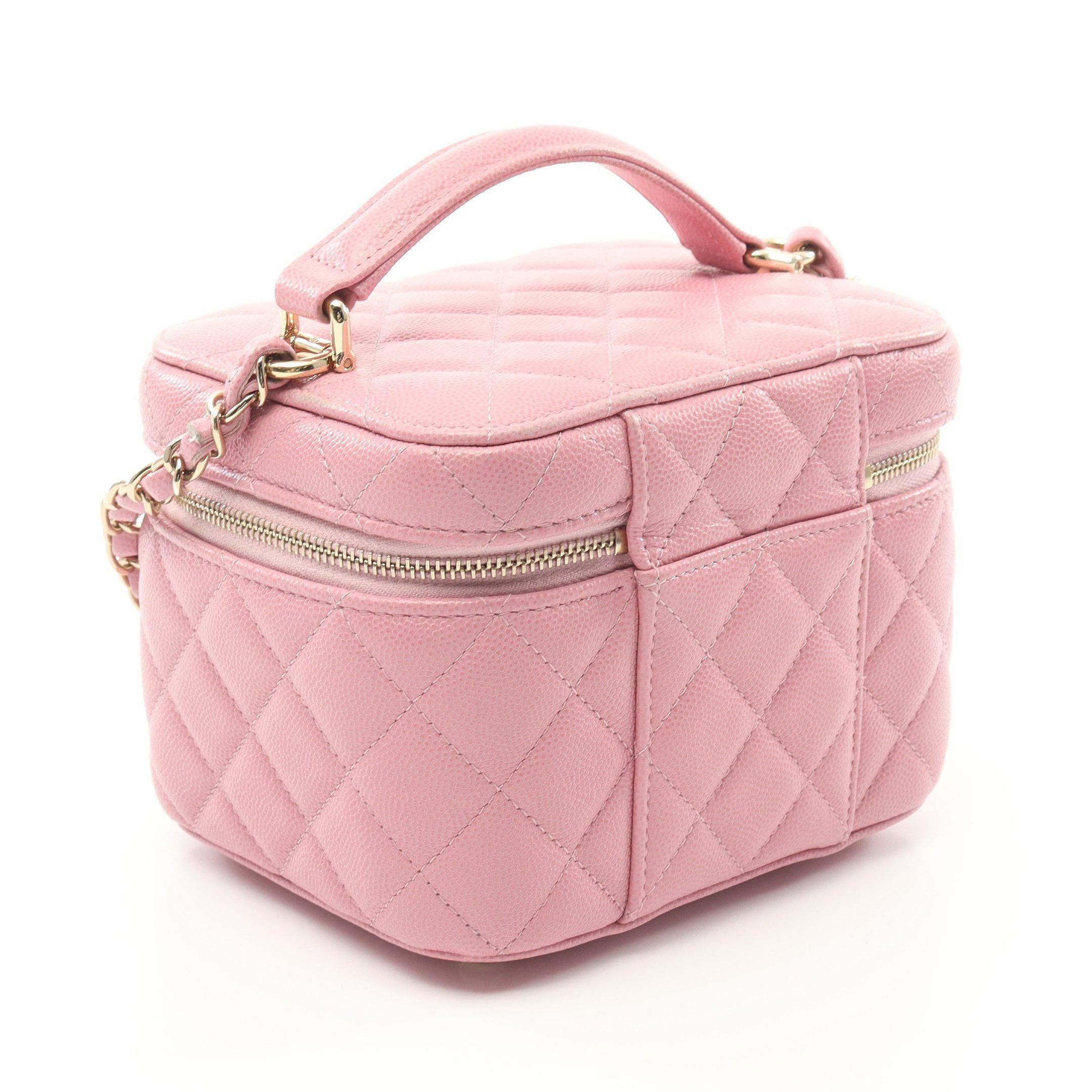 Chanel Chanel Matelasse Vanity Bag Chain Shoulder Caviar Skin Pink Gold Hardware Size ONE SIZE - 2 Thumbnail