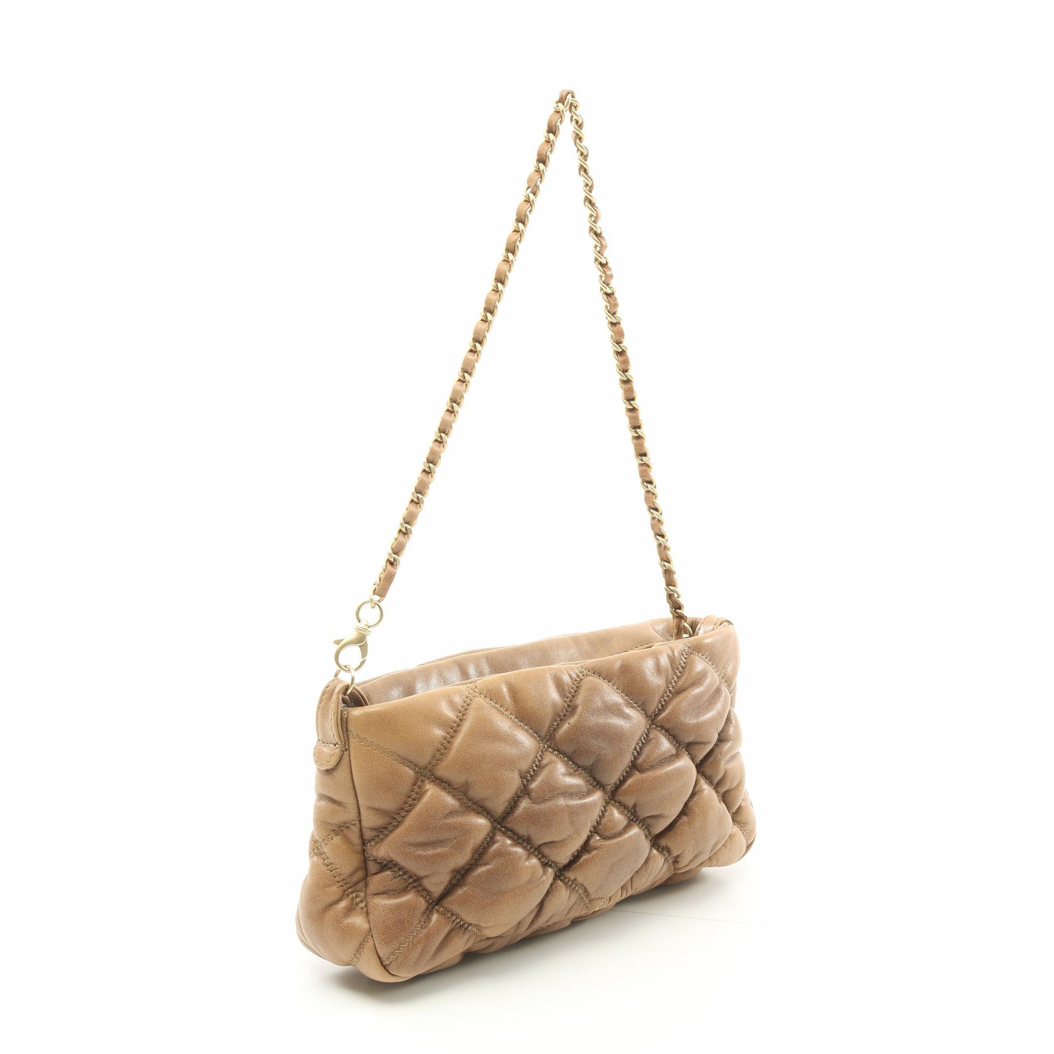 Chanel Chanel Bulles Quilt Chain Shoulder Bag Lambskin Brown Gold Hardware Size ONE SIZE - 2 Thumbnail