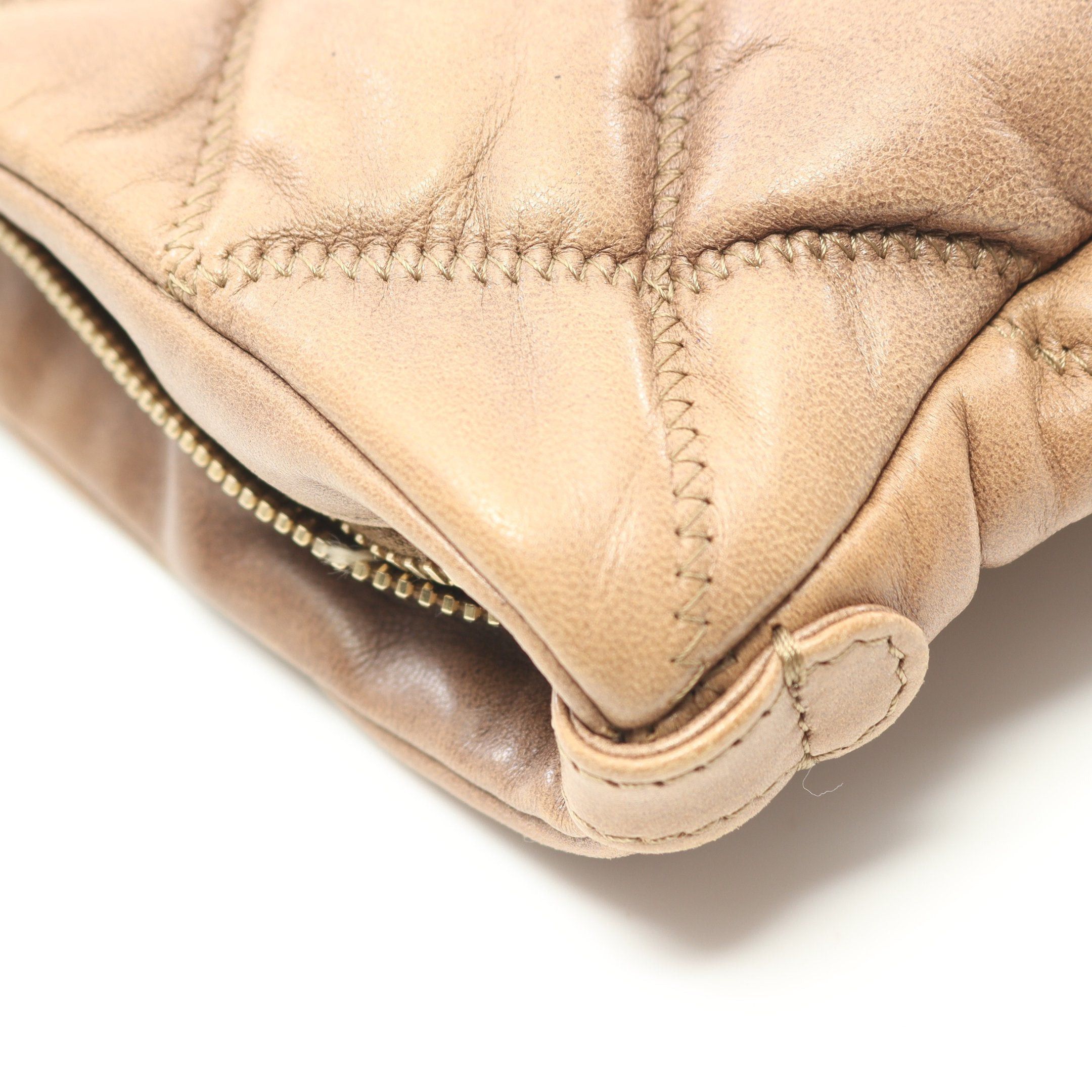 Chanel Chanel Bulles Quilt Chain Shoulder Bag Lambskin Brown Gold Hardware Size ONE SIZE - 9 Thumbnail