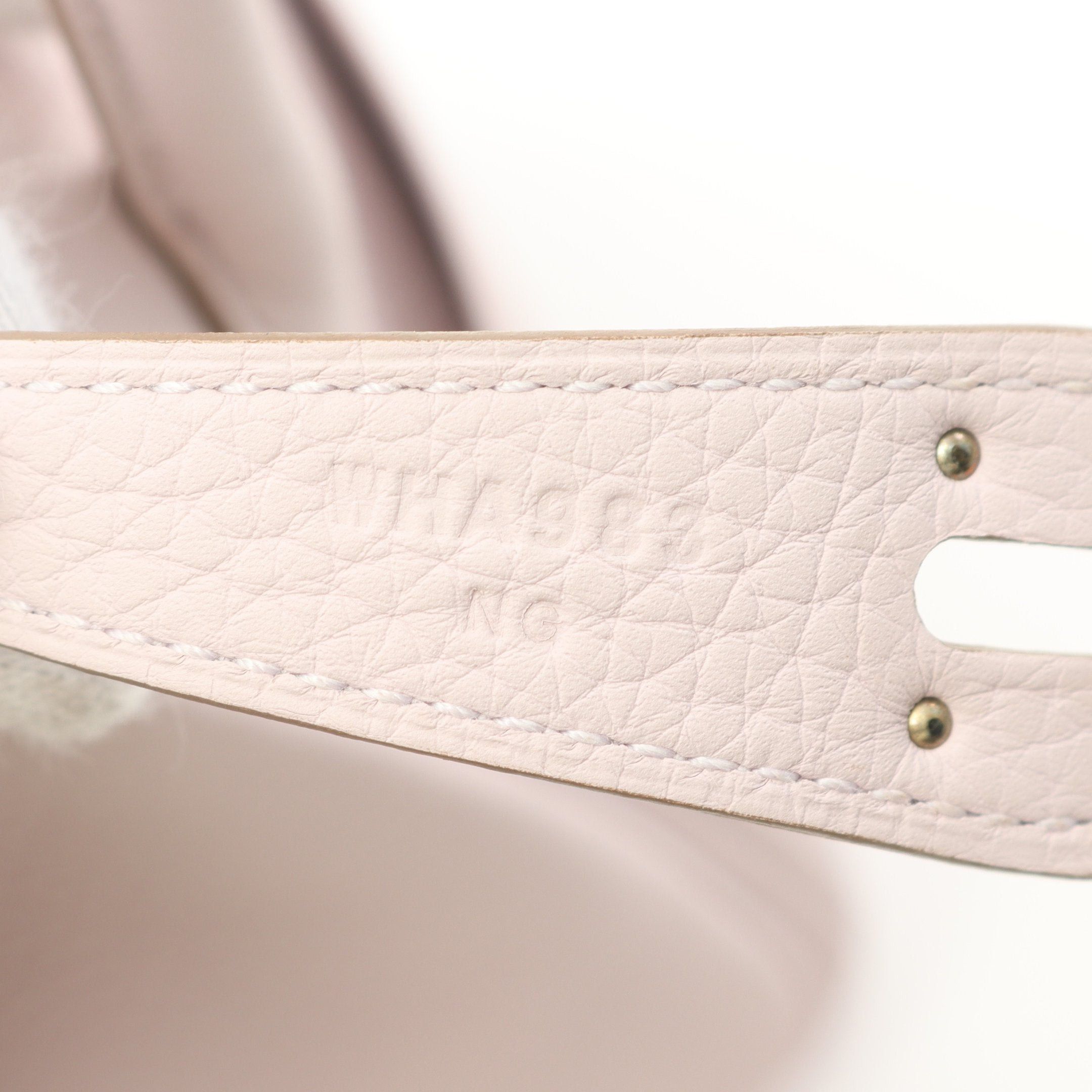 Hermes Hermes Lindy 26 Mauve Pail Shoulder Bag Togo Light Pink Silver Hardware Double Engraved Size ONE SIZE - 5 Thumbnail