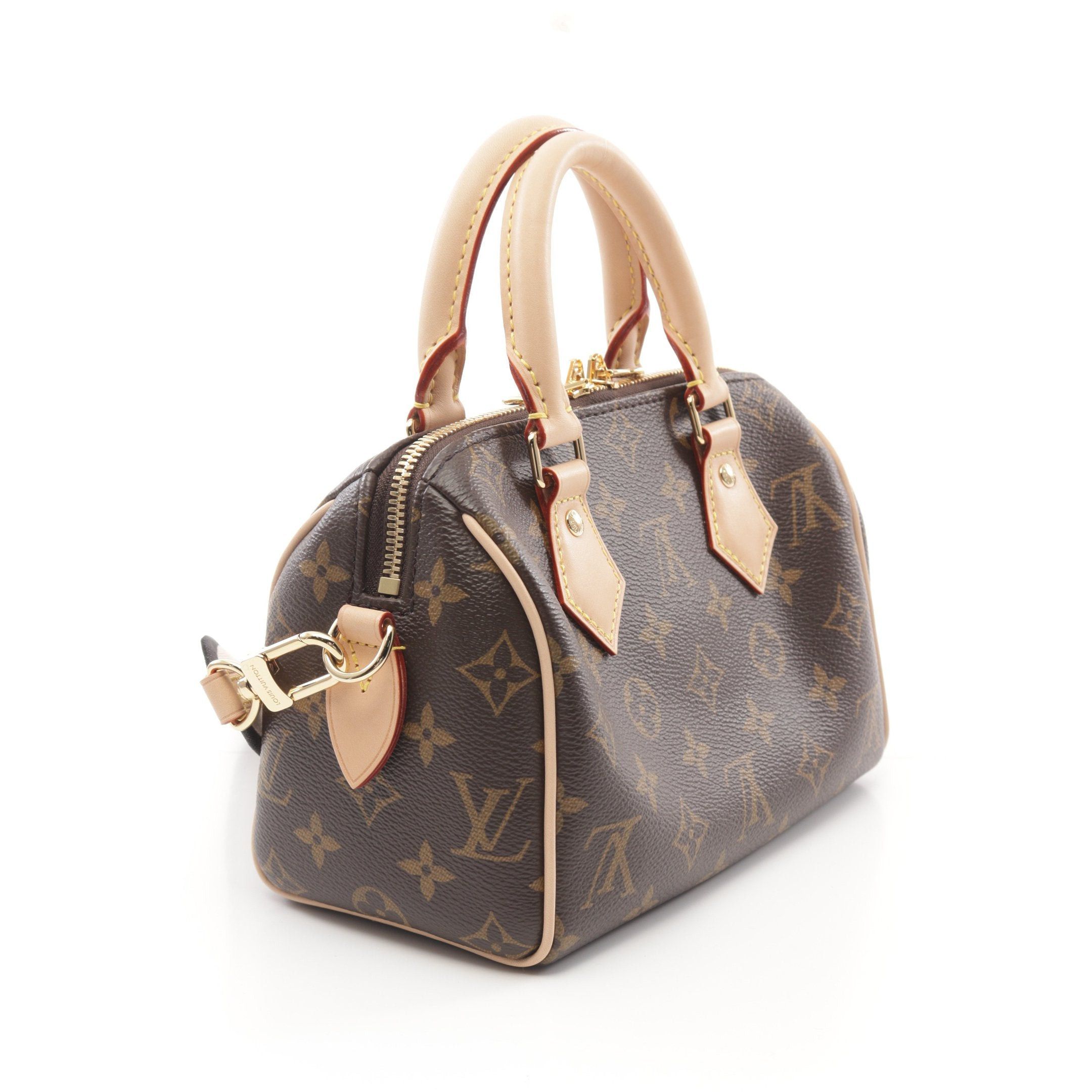 Louis Vuitton Louis Vuitton Speedy 20 Monogram Handbag Leather Brown Size ONE SIZE - 2 Thumbnail