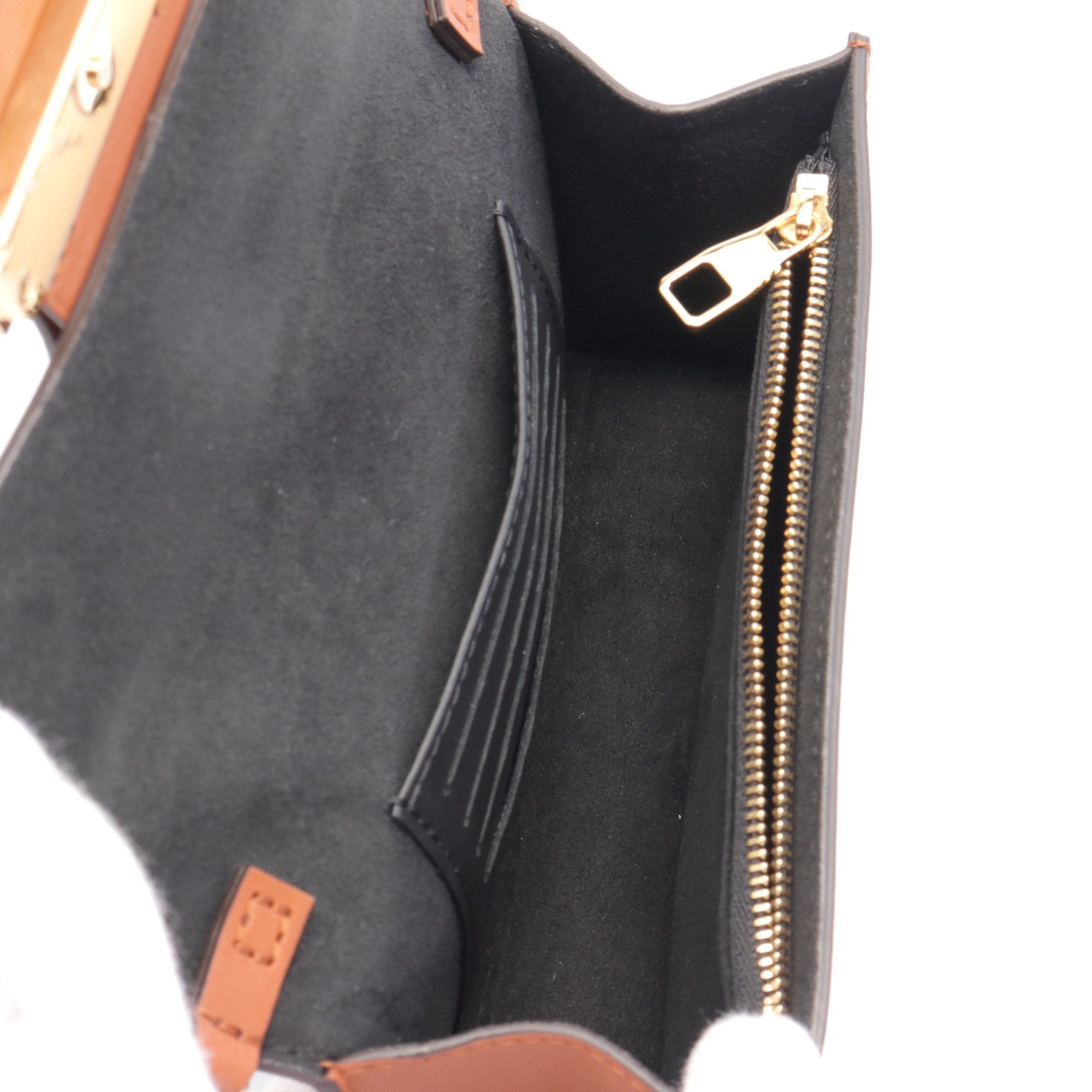 Louis Vuitton Louis Vuitton Portefeuil Dauphine Monogram Reverse Chain Wallet Leather Brown Beige Size ONE SIZE - 3 Thumbnail