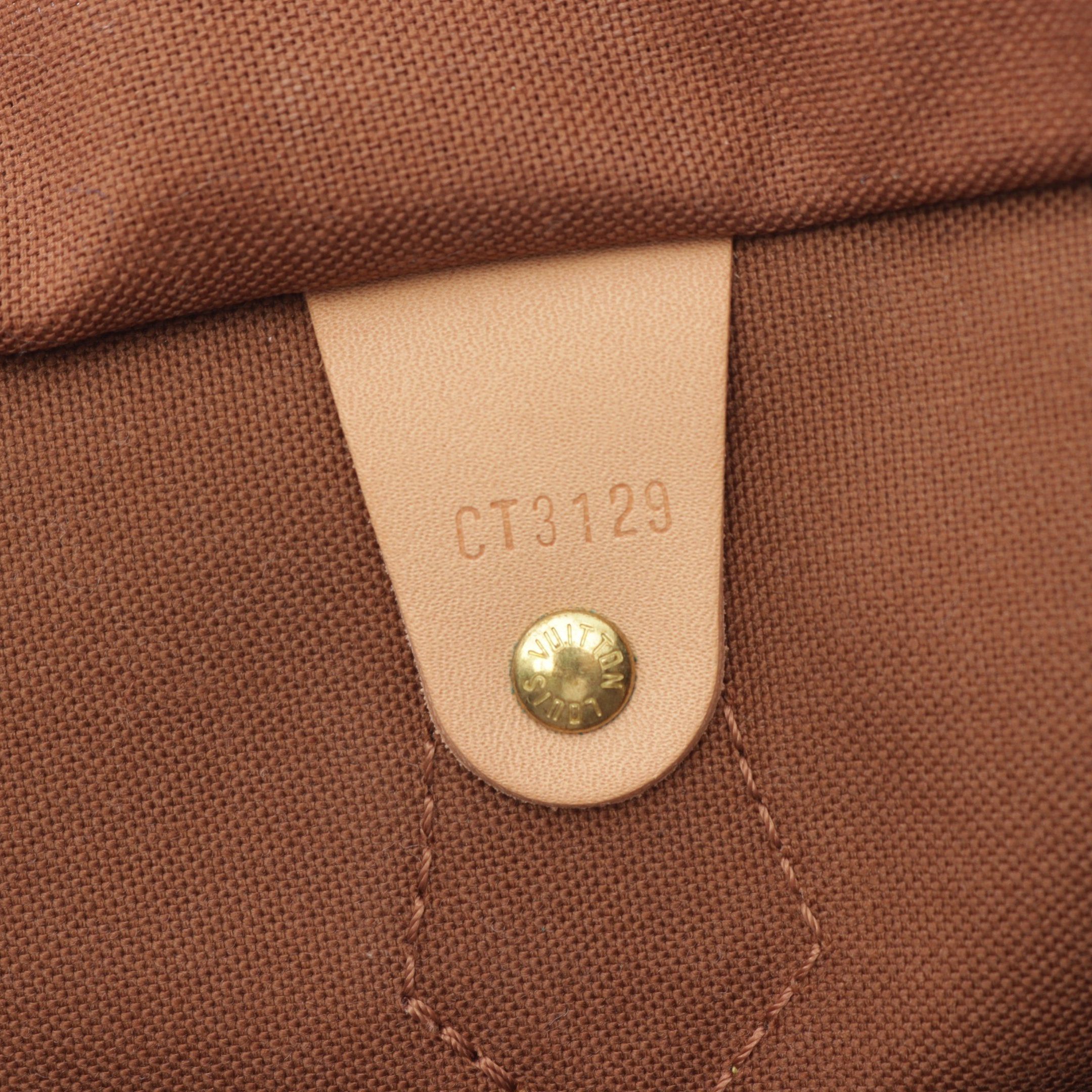 Louis Vuitton Louis Vuitton Speedy 35 Monogram Handbag Leather Brown Size ONE SIZE - 5 Thumbnail