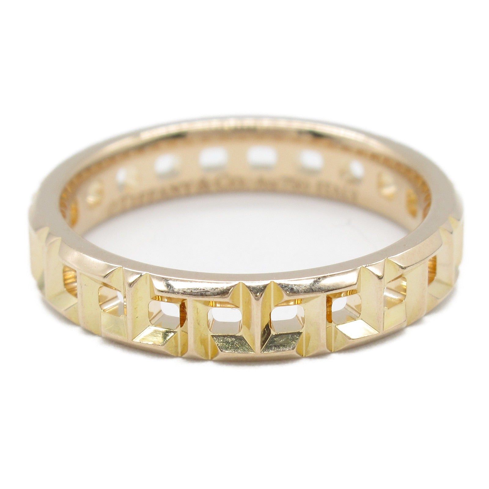 Tiffany & Co. Tiffany Co T True Narrow Ring K18Pg (Pink Gold) Gold Size ONE SIZE - 2 Thumbnail