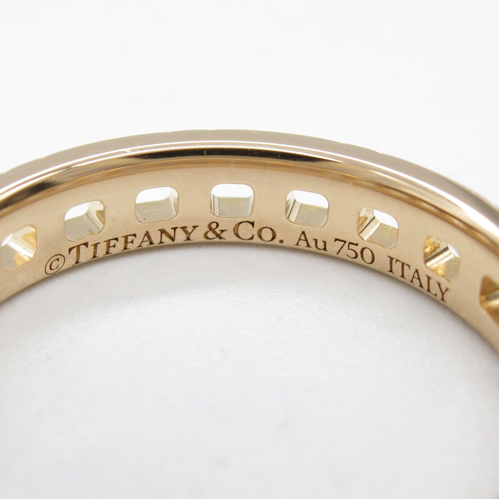 Tiffany & Co. Tiffany Co T True Narrow Ring K18Pg (Pink Gold) Gold Size ONE SIZE - 4 Thumbnail