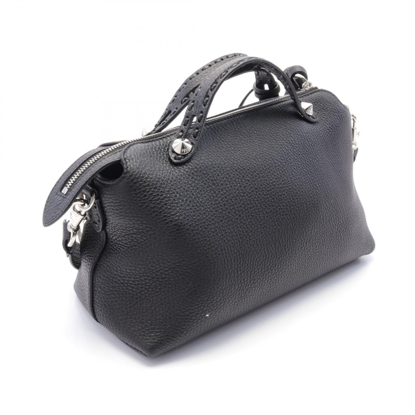 Fendi Fendi By The Way Selleria Medium Handbag Leather Black Size ONE SIZE - 2 Thumbnail