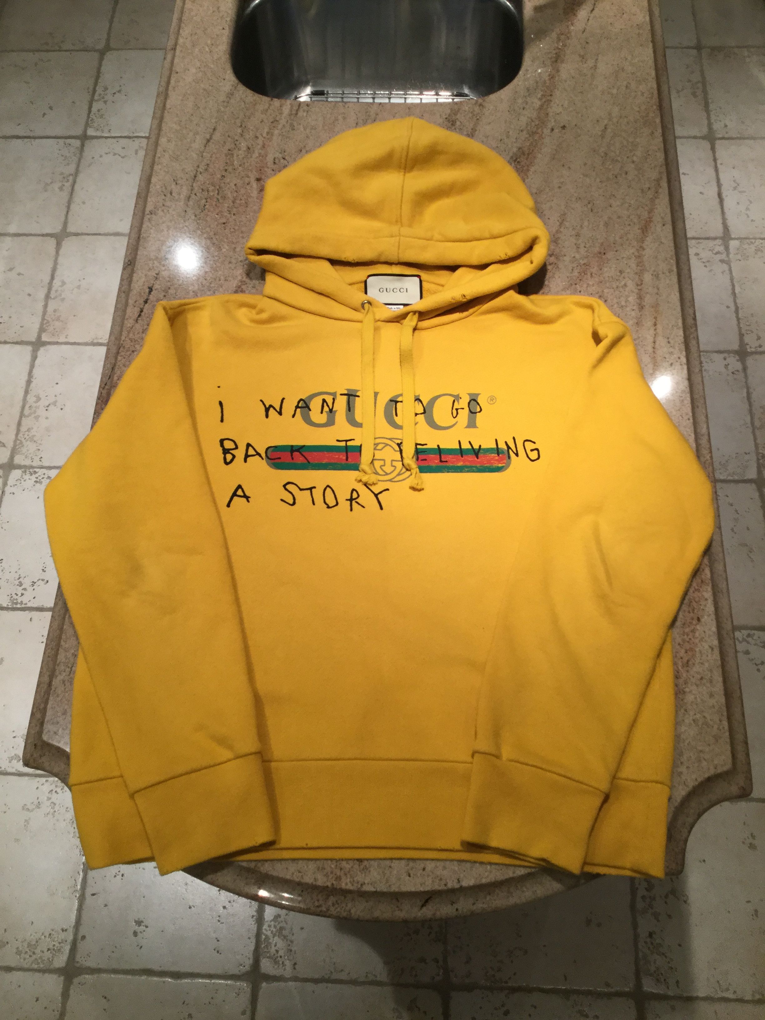 Gucci coco capitan yellow cheap hoodie