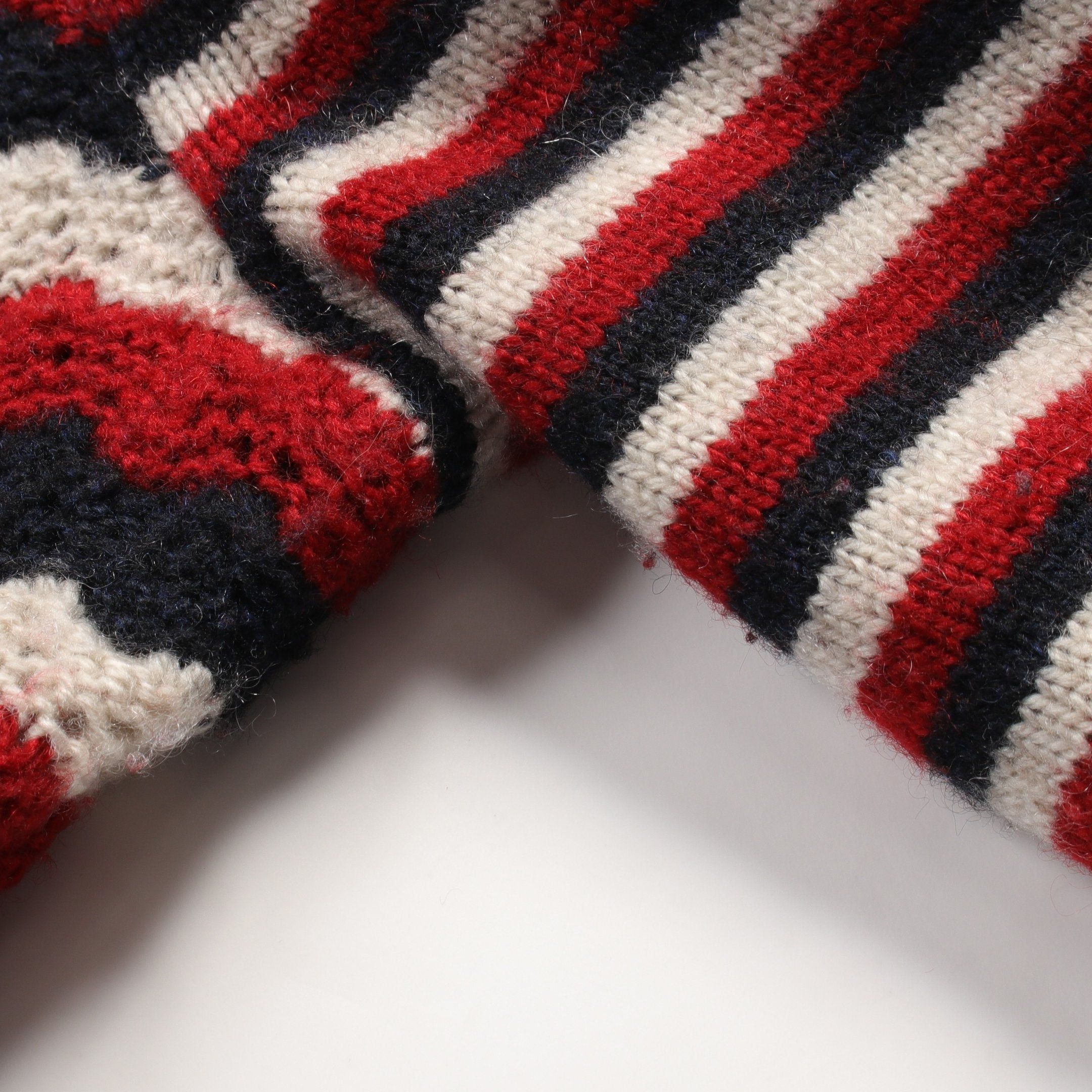 Chanel Chanel Knit Dress Stripes Cashmere Navy Red White Size ONE SIZE - 10 Thumbnail