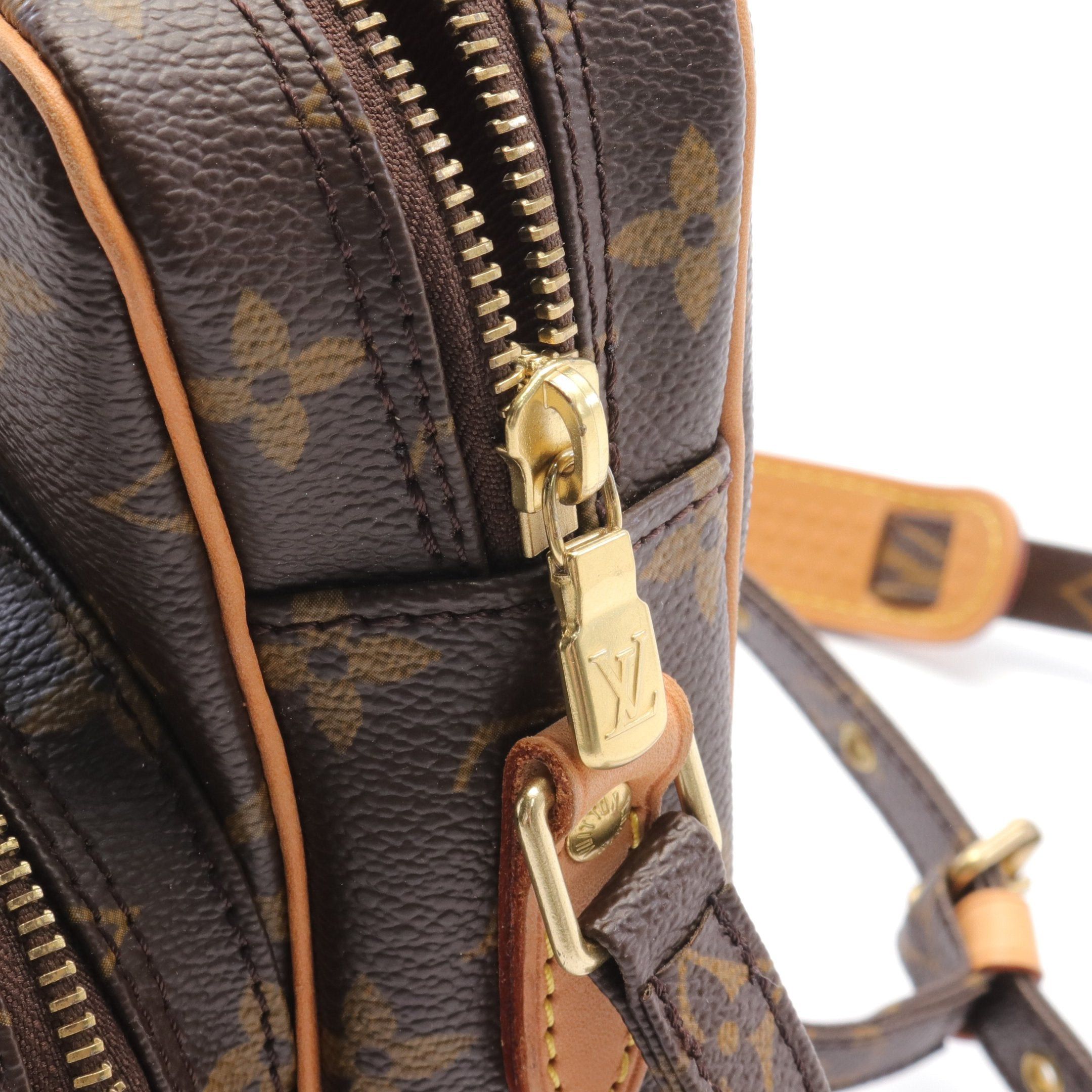 Louis Vuitton Louis Vuitton Amazon Monogram Shoulder Bag Leather Brown Size ONE SIZE - 7 Thumbnail