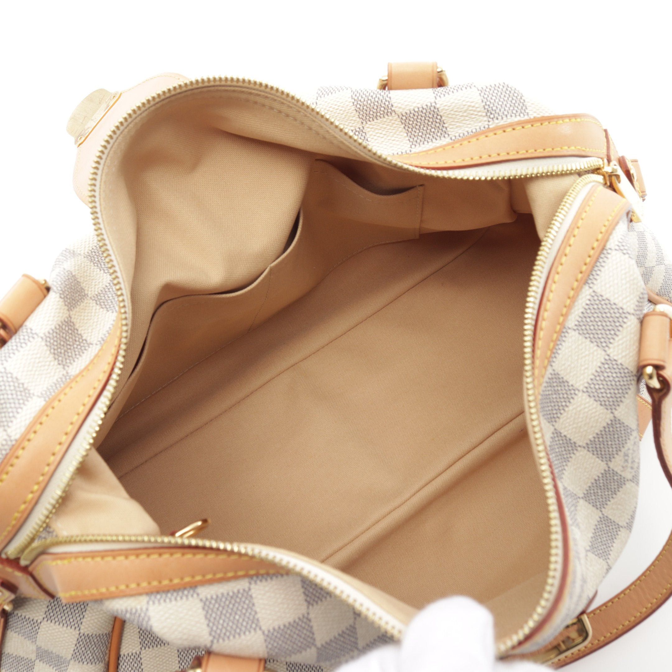 Louis Vuitton Louis Vuitton Stresa Pm Damier Azur Shoulder Bag Leather White Size ONE SIZE - 3 Thumbnail