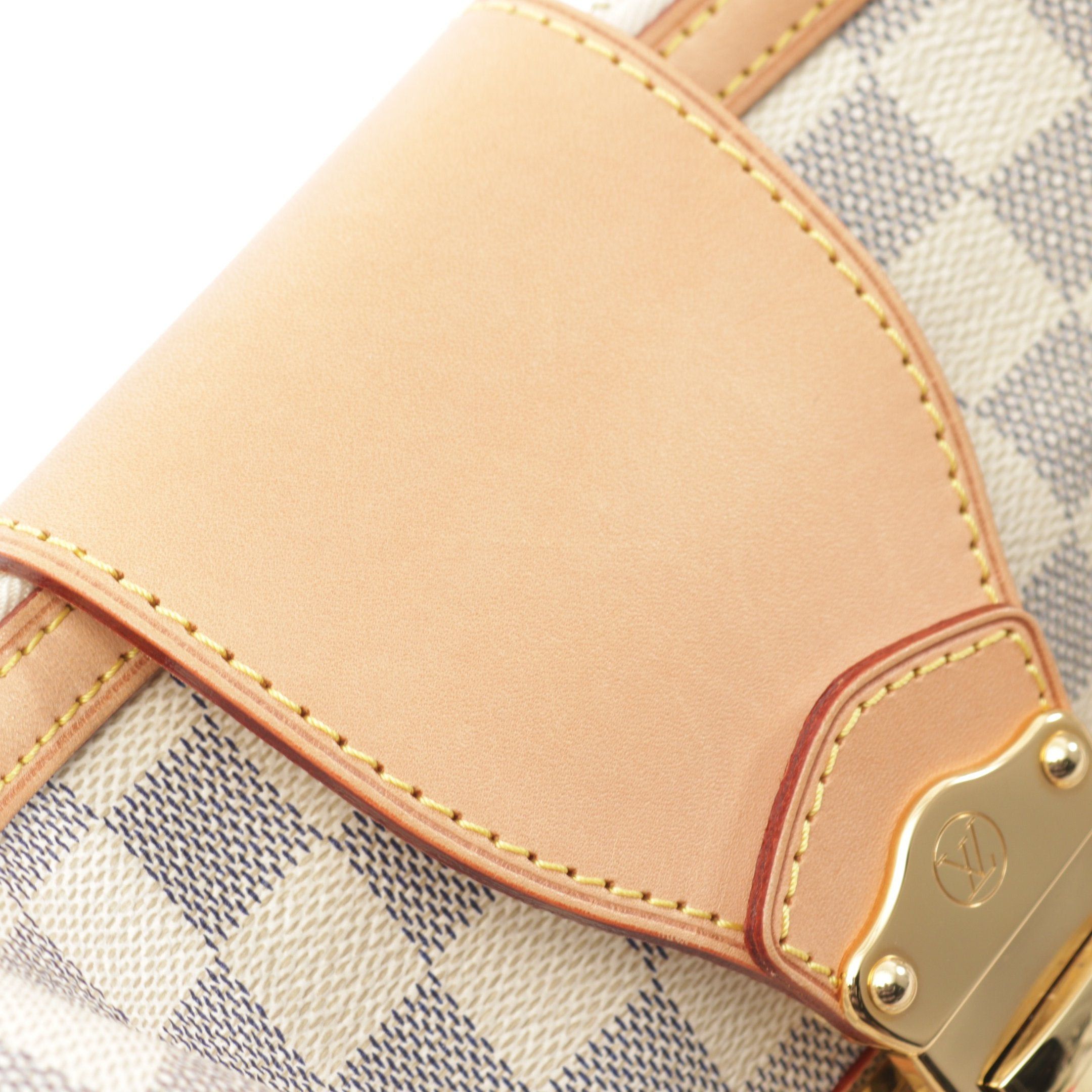 Louis Vuitton Louis Vuitton Stresa Pm Damier Azur Shoulder Bag Leather White Size ONE SIZE - 6 Thumbnail