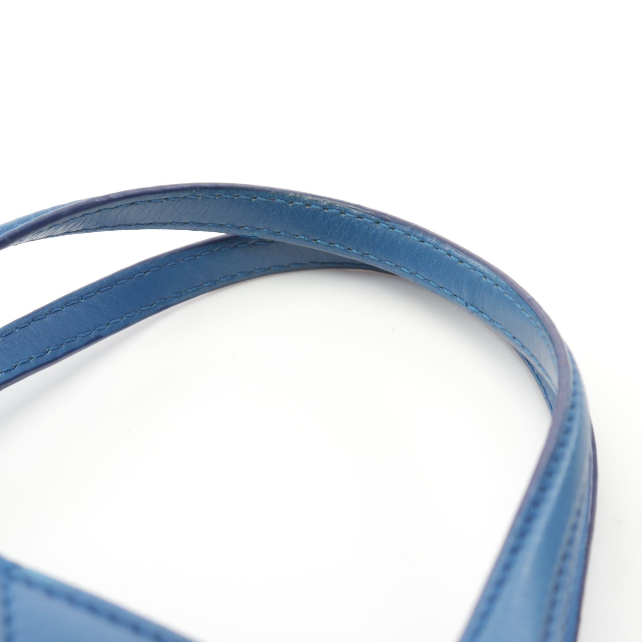 Chanel Chanel Handbag Lambskin Blue Antique Silver Hardware Size ONE SIZE - 8 Thumbnail