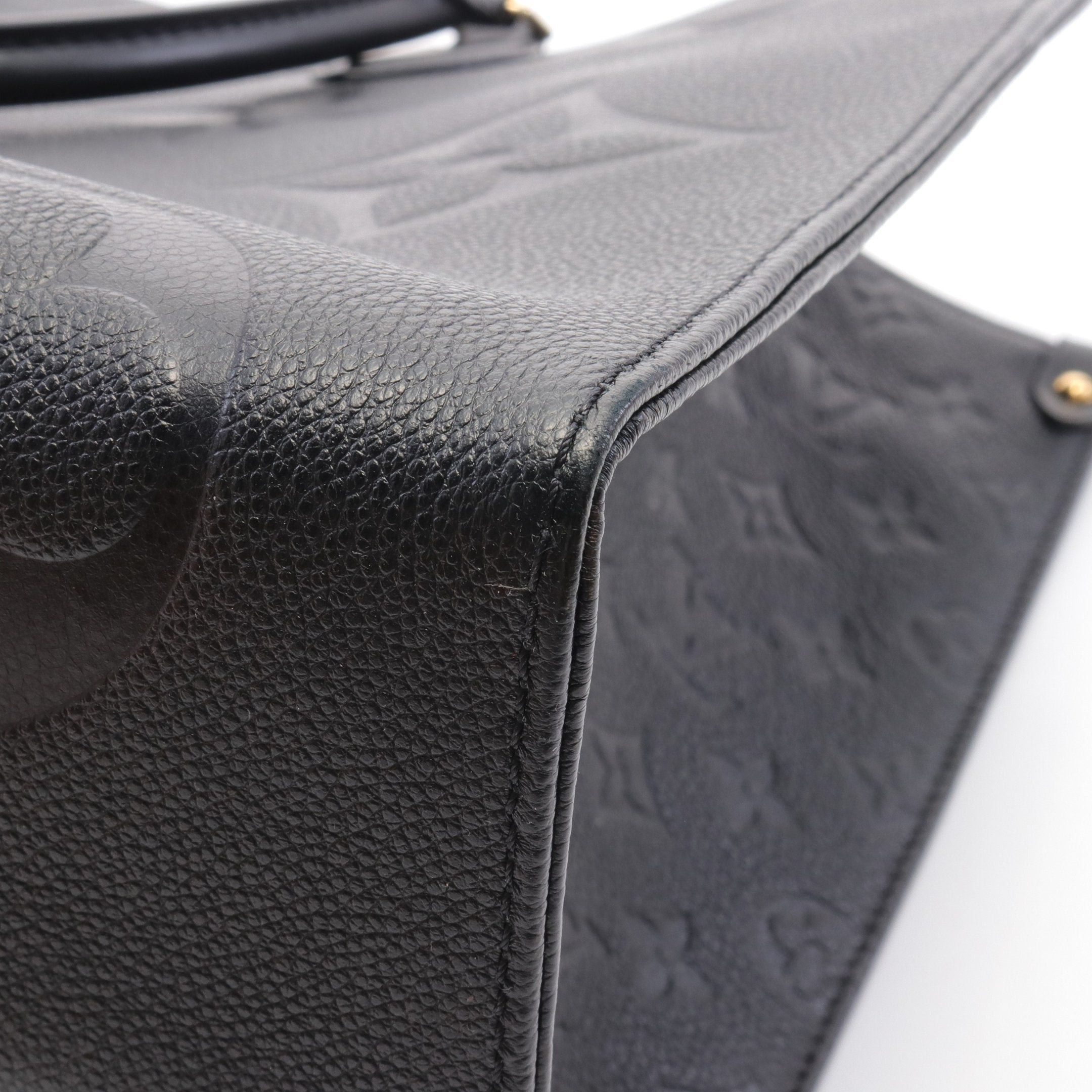 Louis Vuitton Louis Vuitton On-The-Go Gm Monogram Empreinte Noir Shoulder Bag Tote Leather Black Size ONE SIZE - 5 Thumbnail