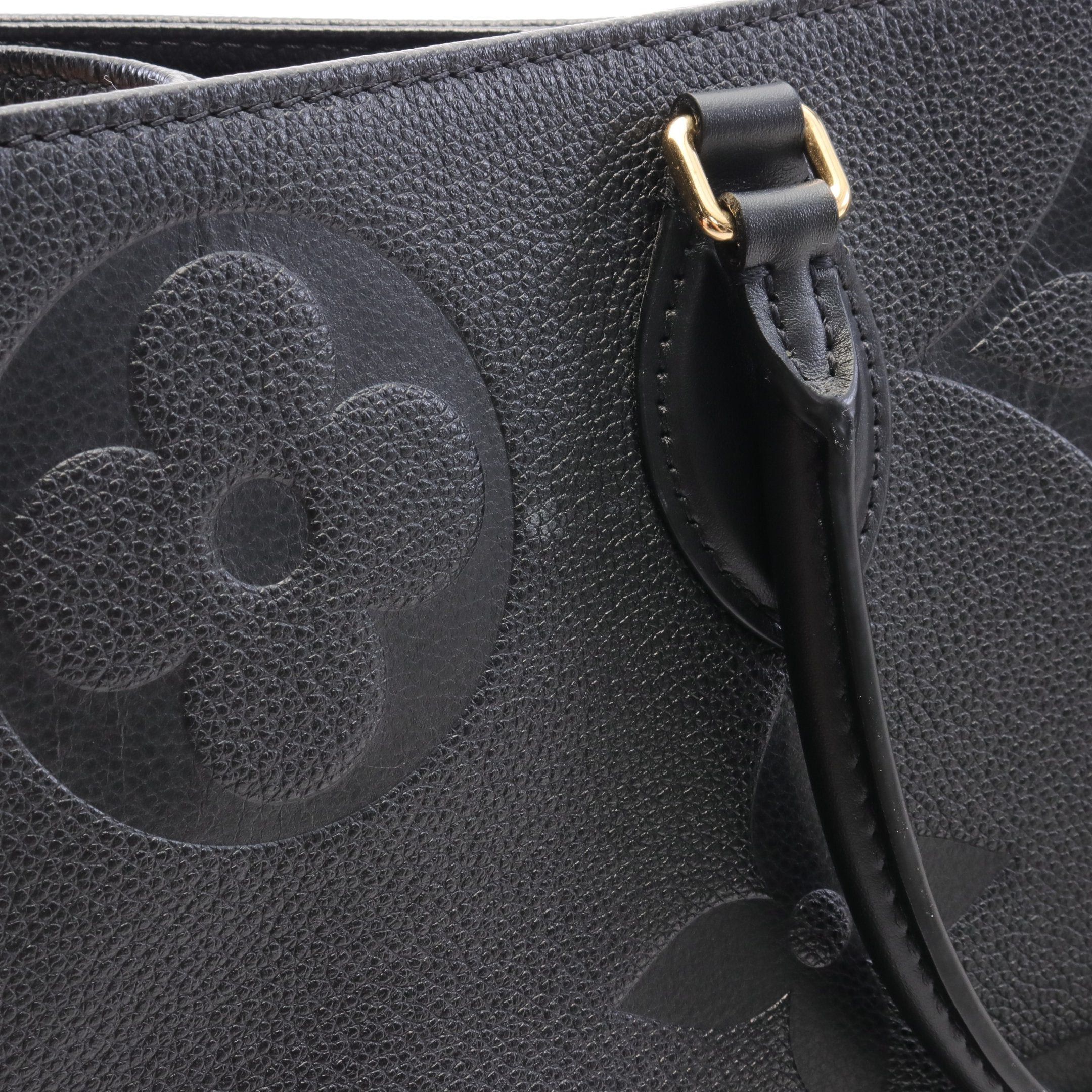 Louis Vuitton Louis Vuitton On-The-Go Gm Monogram Empreinte Noir Shoulder Bag Tote Leather Black Size ONE SIZE - 7 Thumbnail