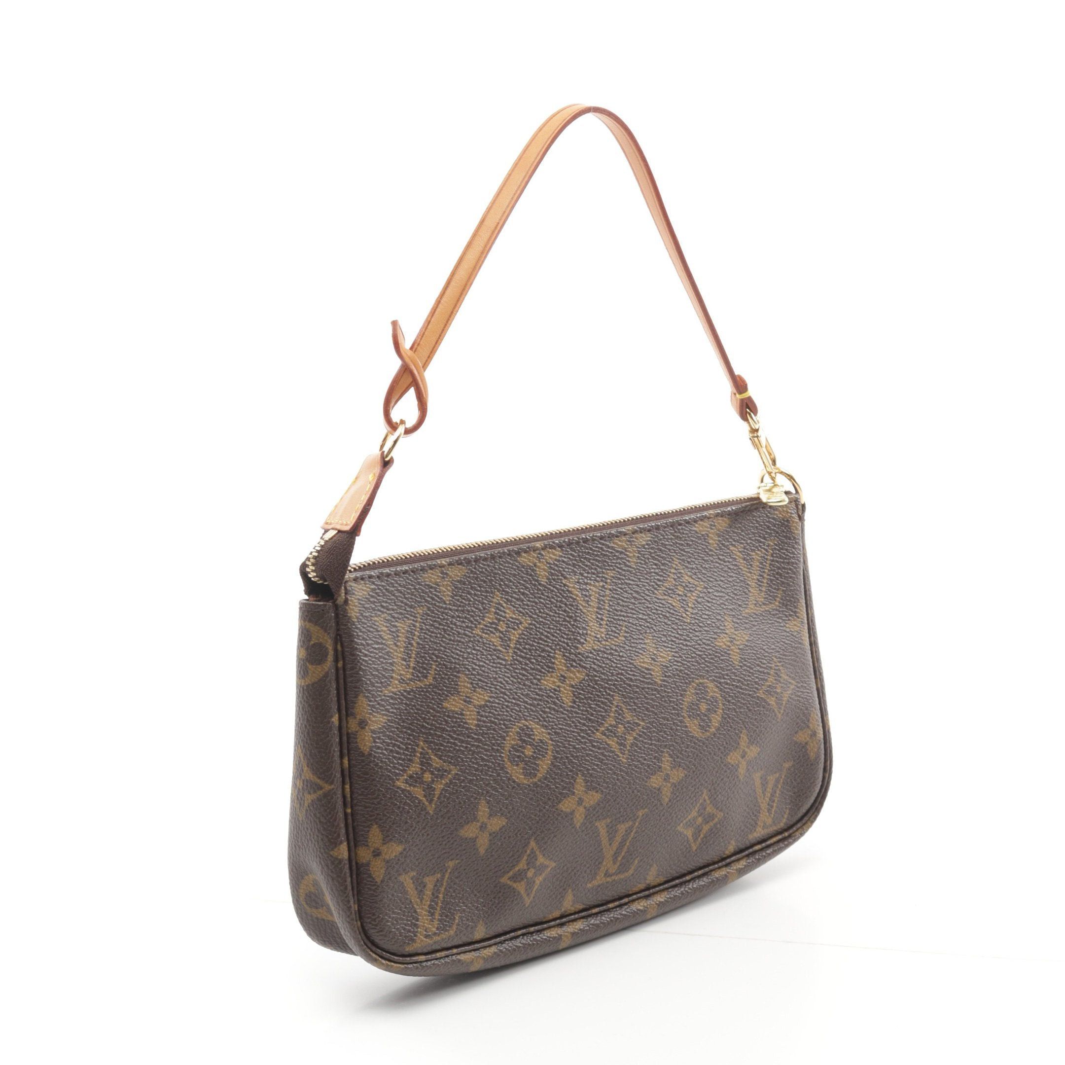 Louis Vuitton Louis Vuitton Pochette Accessoires Monogram Handbag Leather Brown Size ONE SIZE - 2 Thumbnail