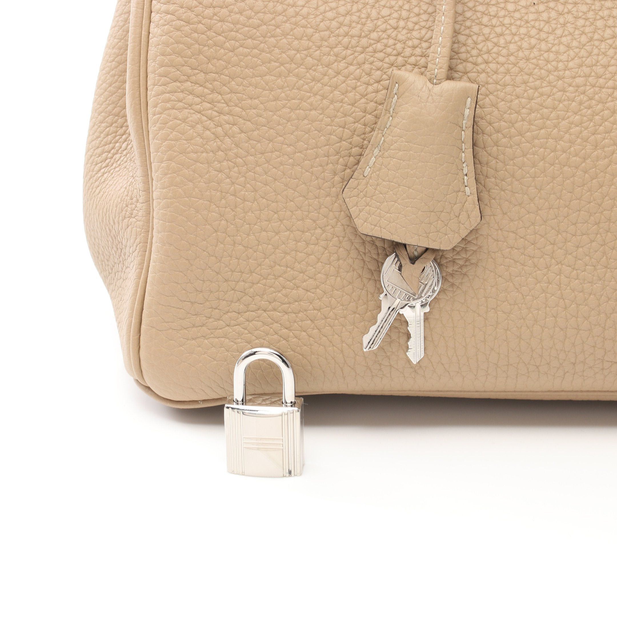 Hermes Hermes Birkin 30 Handbag Togo Beige Silver Hardware Z Stamp Size ONE SIZE - 5 Thumbnail