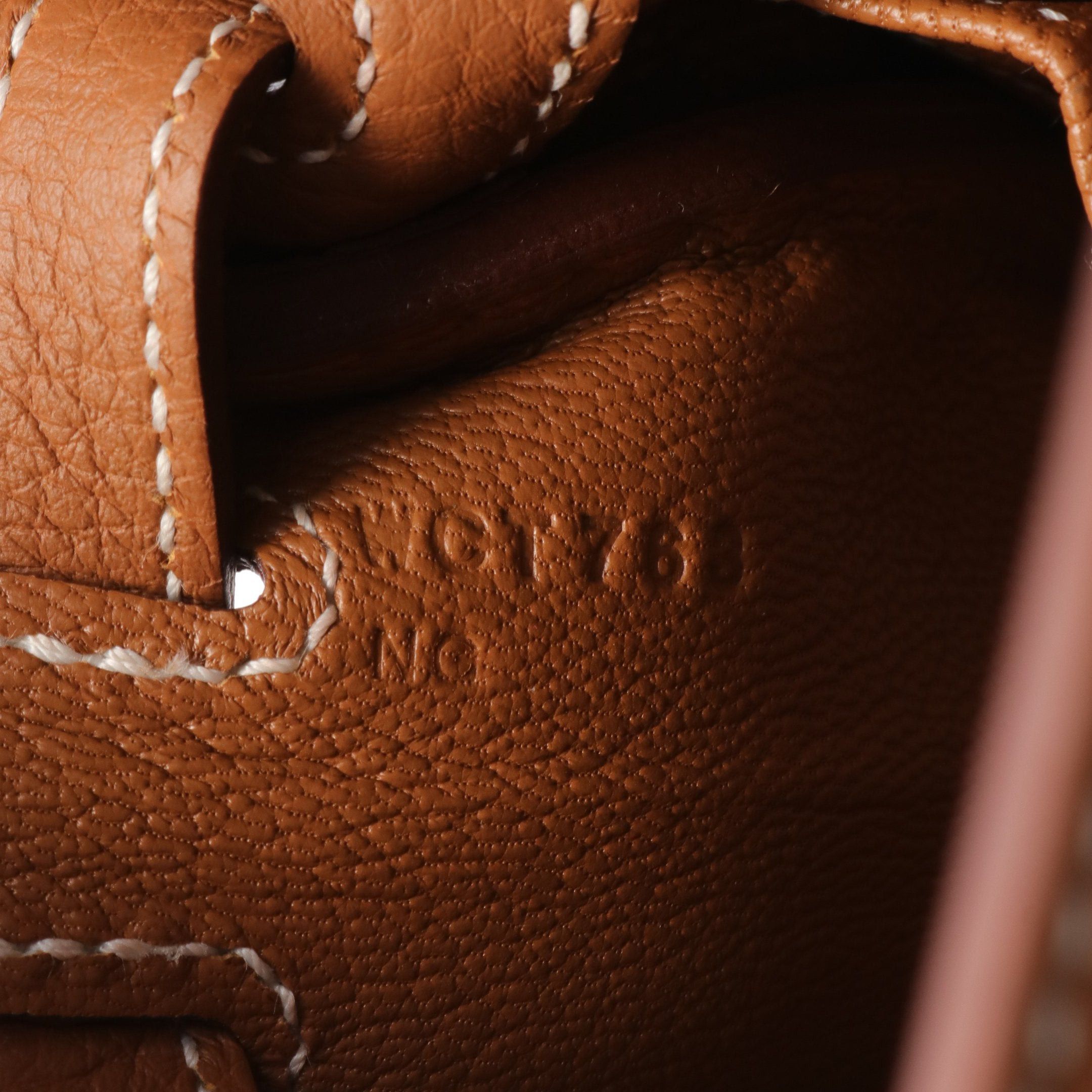 Hermes Hermes Kelly 25 Gold Handbag Togo Brown Hardware Double Engraved Size ONE SIZE - 5 Thumbnail