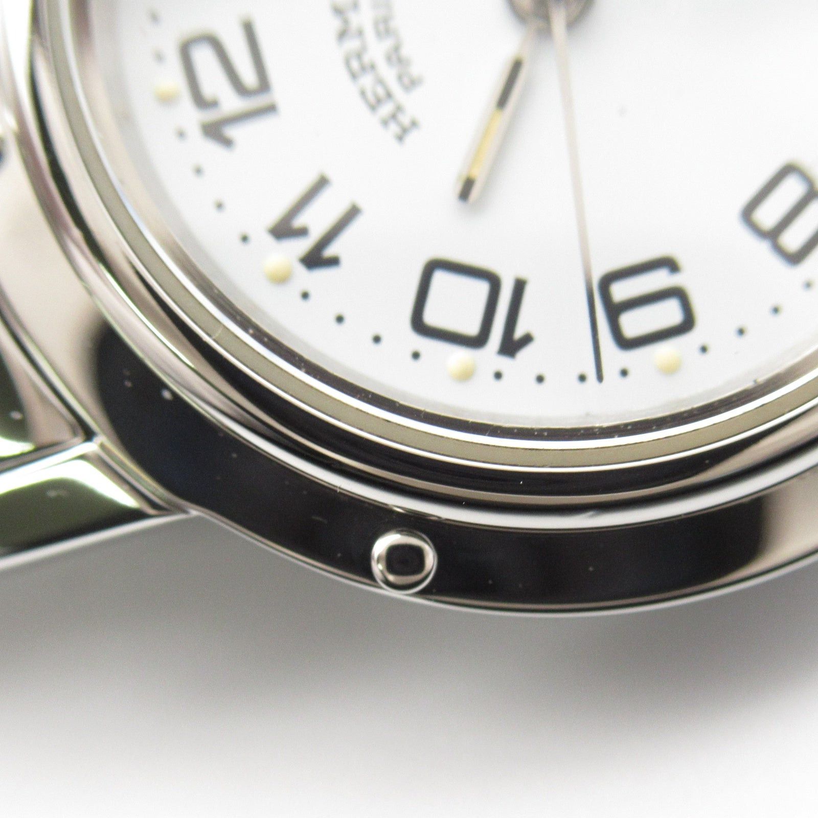 Hermes Hermes Clipper Women Watch Quartz Ss Silver White Dial Size ONE SIZE - 12 Thumbnail