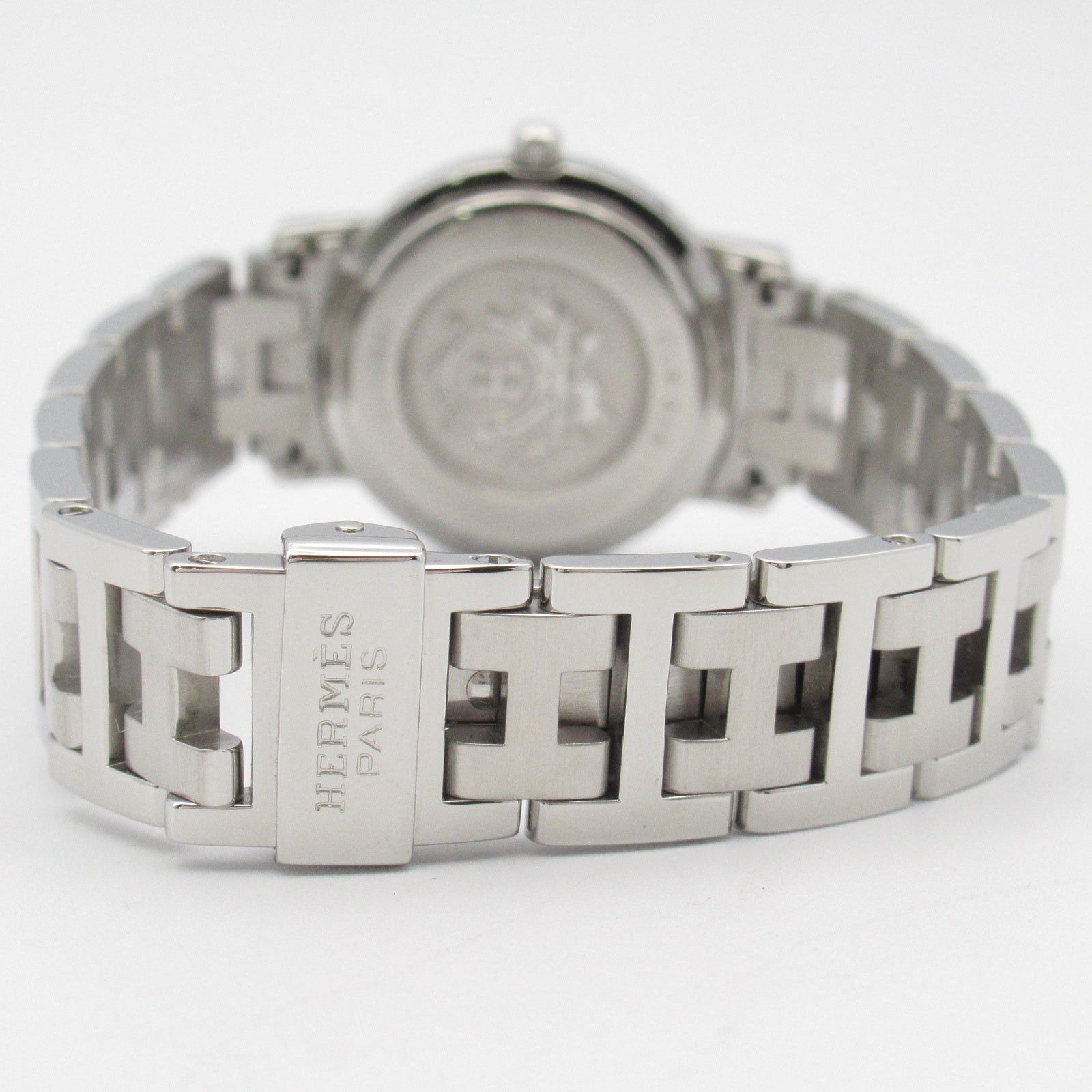 Hermes Hermes Clipper Women Watch Quartz Ss Silver White Dial Size ONE SIZE - 4 Thumbnail