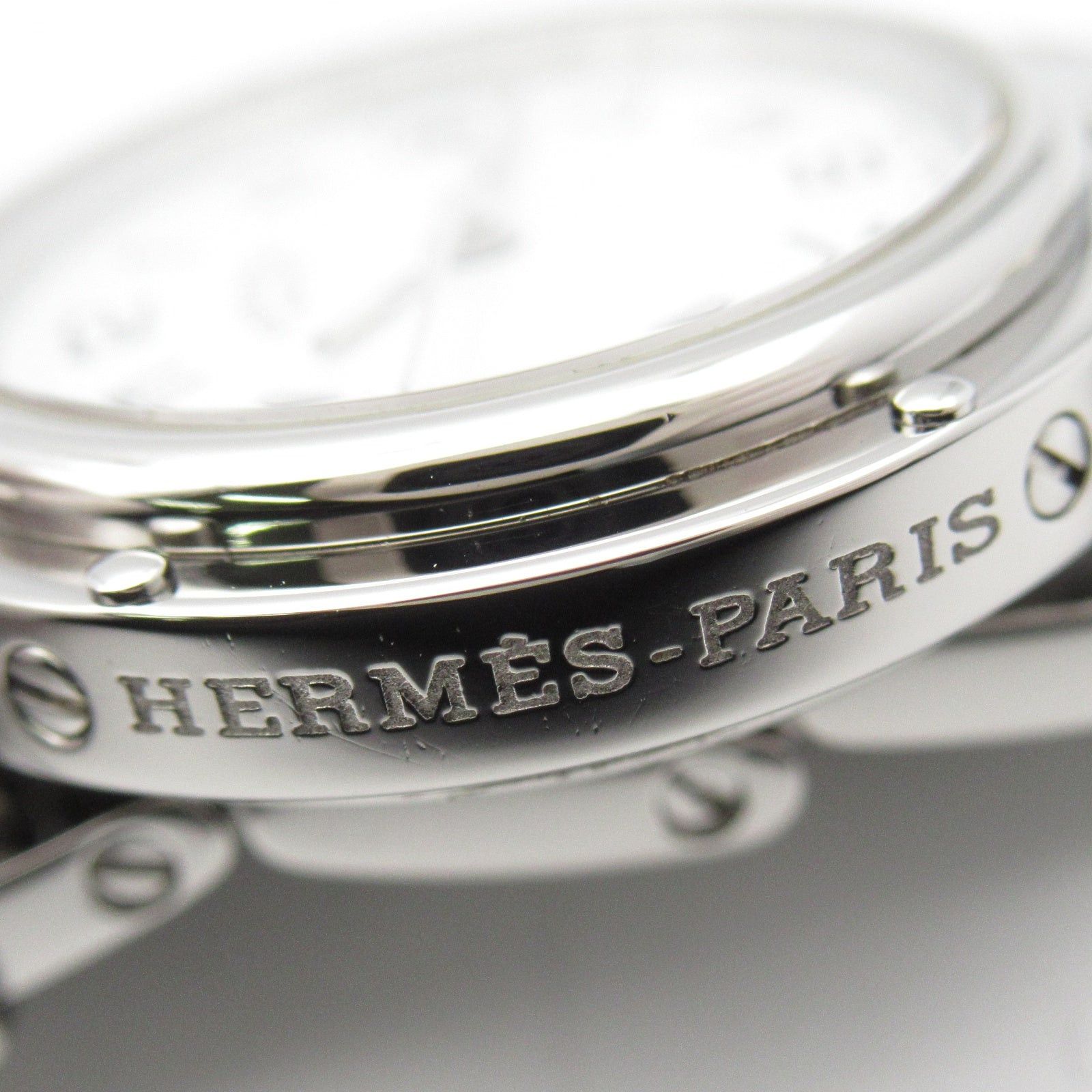 Hermes Hermes Clipper Women Watch Quartz Ss Silver White Dial Size ONE SIZE - 16 Thumbnail