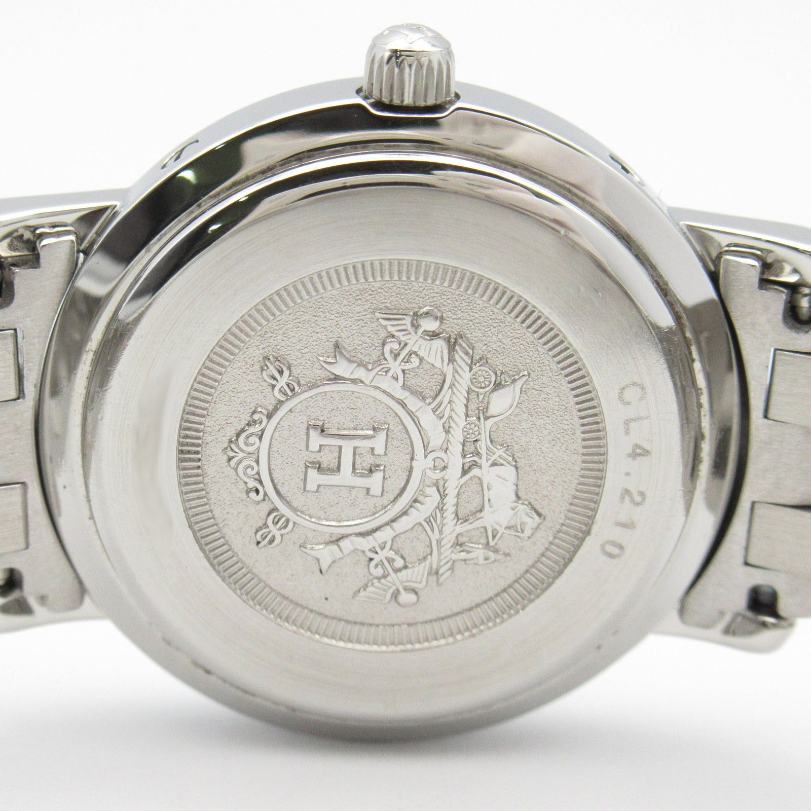 Hermes Hermes Clipper Women Watch Quartz Ss Silver White Dial Size ONE SIZE - 6 Thumbnail