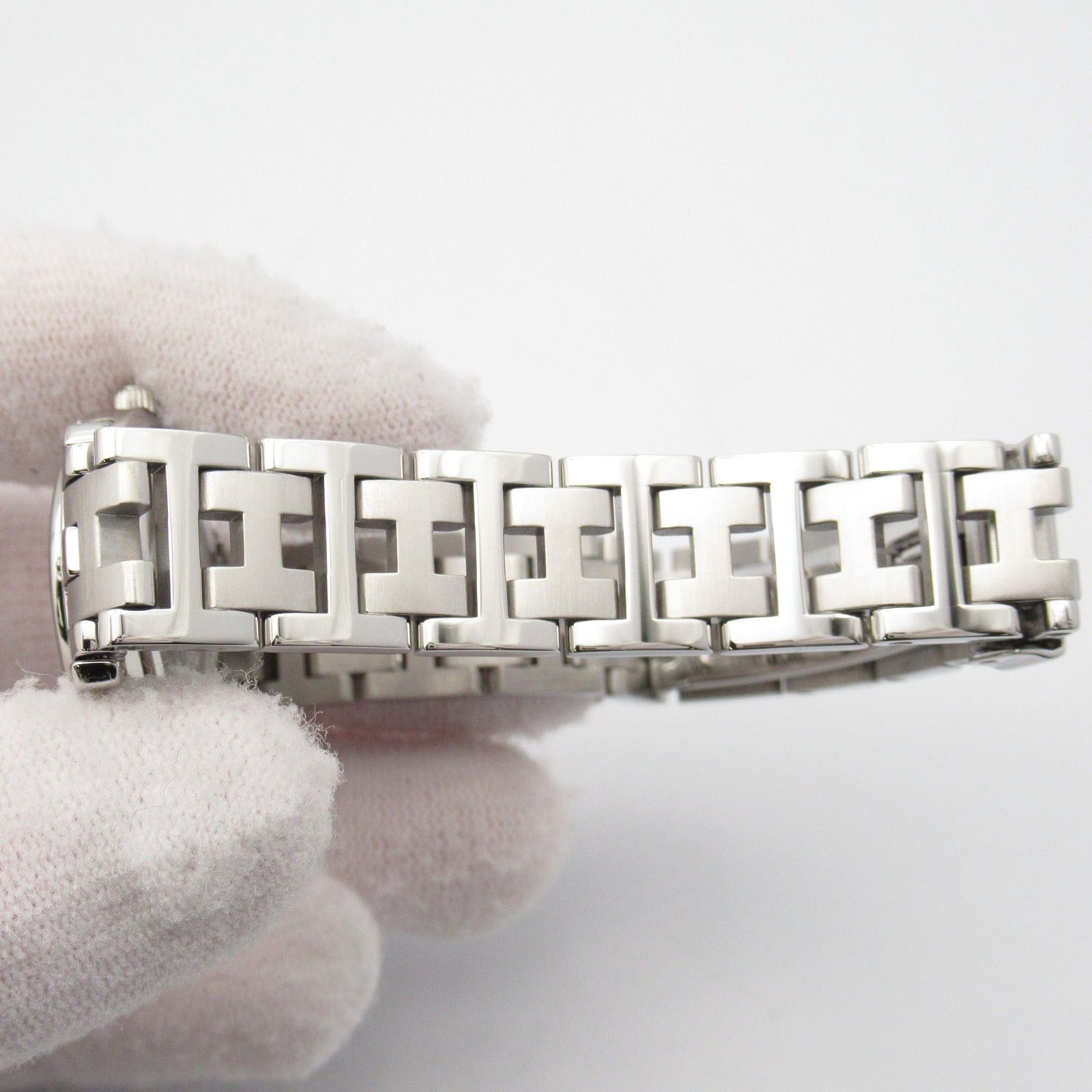 Hermes Hermes Clipper Women Watch Quartz Ss Silver White Dial Size ONE SIZE - 9 Thumbnail