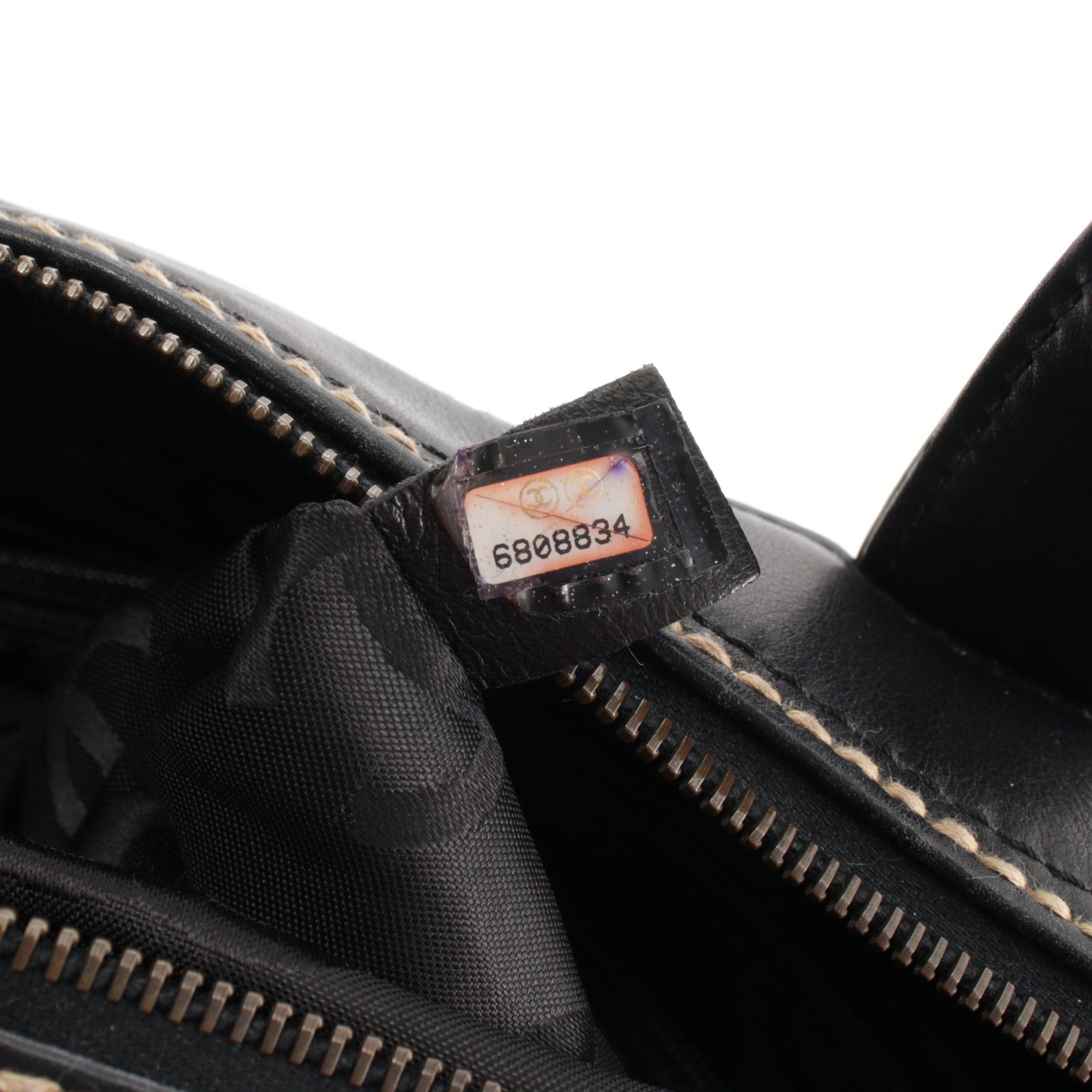 Chanel Chanel Wild Stitch Handbag Mini Boston Bag Leather Black Antique Gold Hardware Size ONE SIZE - 5 Thumbnail