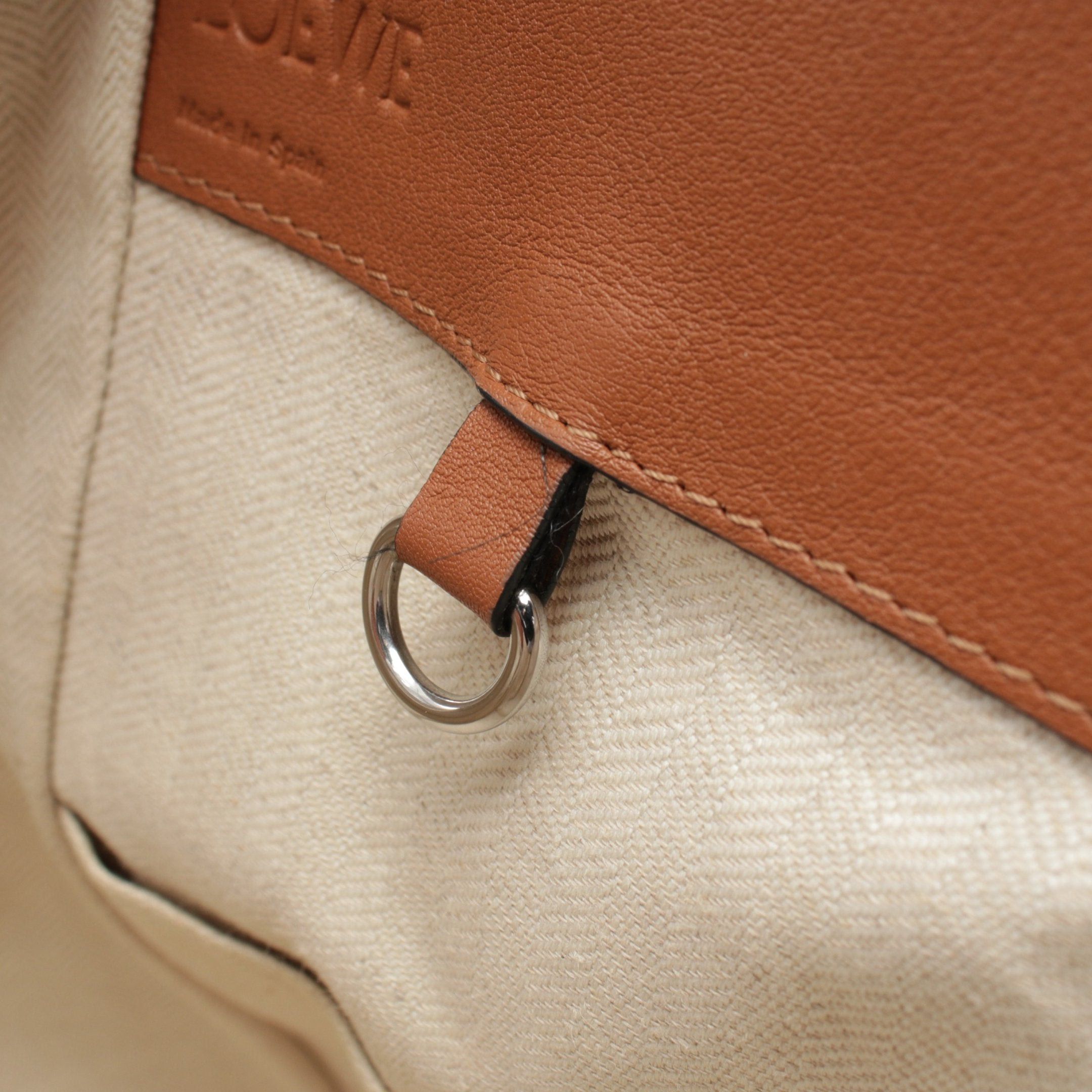 Loewe Loewe Hammock Medium Handbag Leather Fabric Brown Fringe Size ONE SIZE - 12 Thumbnail