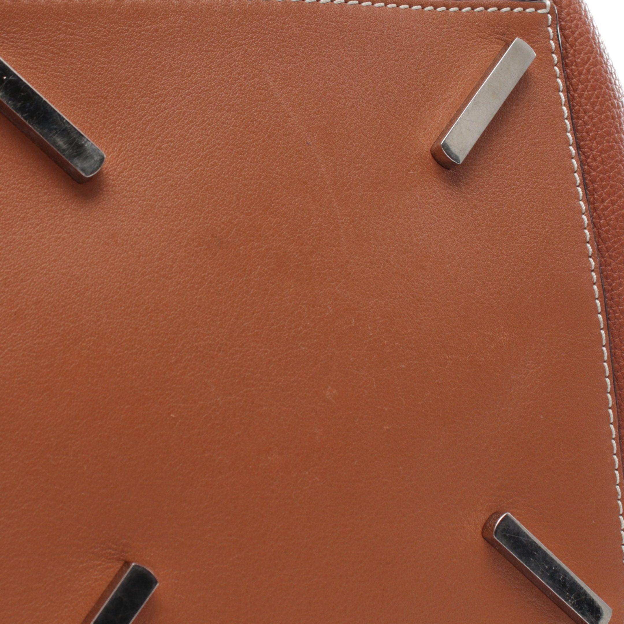 Loewe Loewe Hammock Medium Handbag Leather Fabric Brown Fringe Size ONE SIZE - 8 Thumbnail
