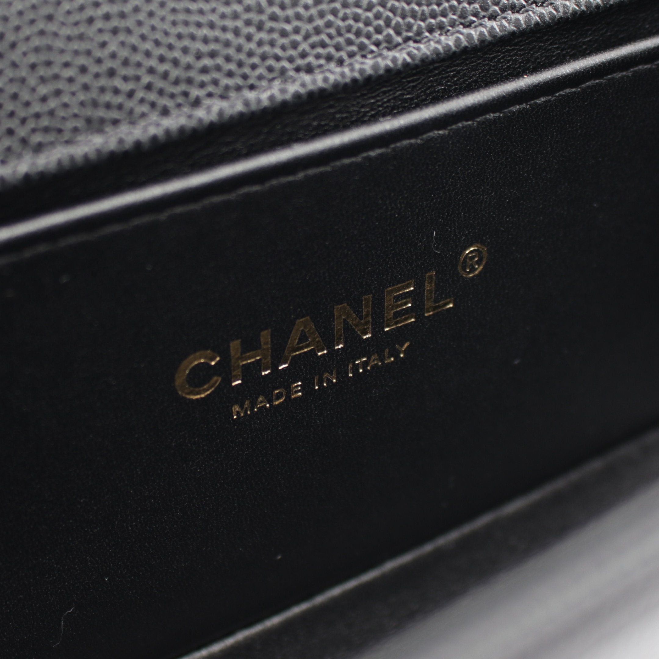 Chanel Chanel Boy Chanel Small Matelasse Chain Shoulder Bag Caviar Skin Black Gold Hardware Size ONE SIZE - 4 Thumbnail
