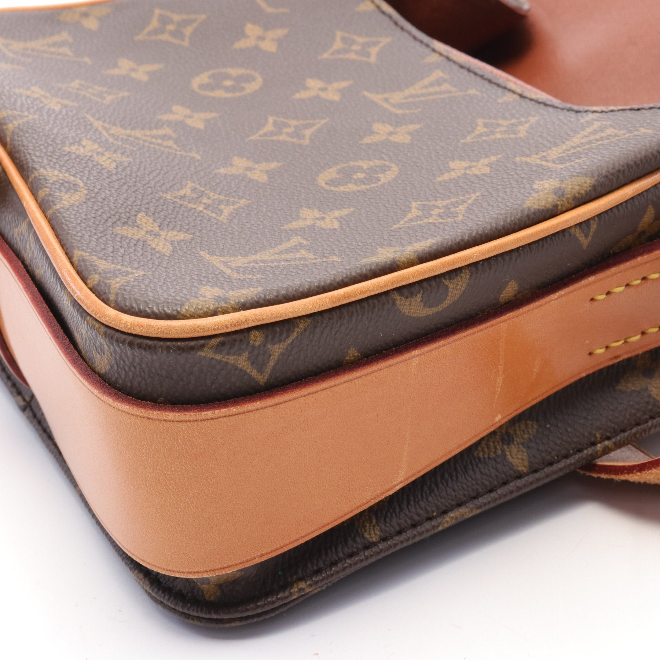 Louis Vuitton Louis Vuitton Cartesier Mm Monogram Shoulder Bag Leather Brown Size ONE SIZE - 7 Thumbnail
