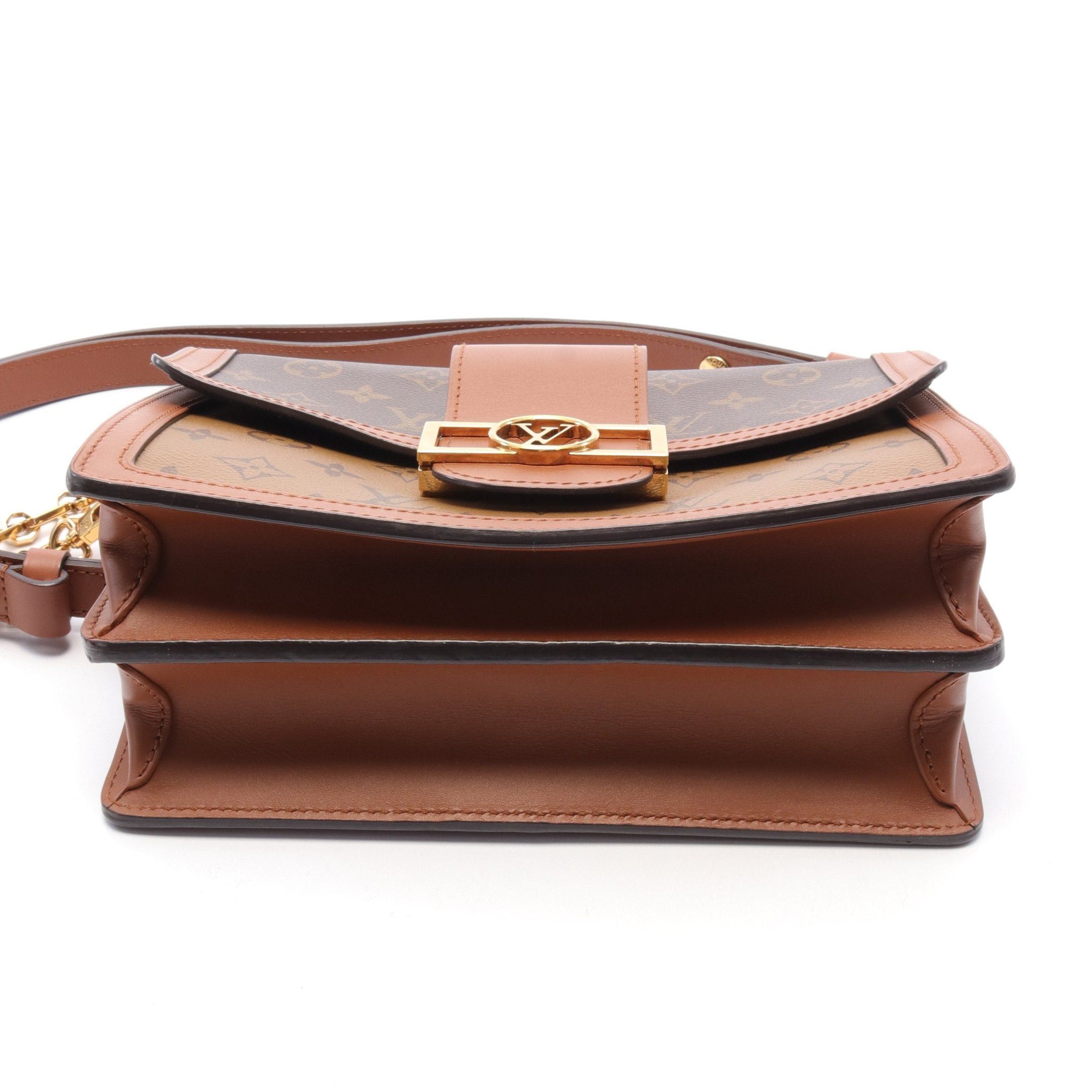 Louis Vuitton Louis Vuitton Dauphine Mm Monogram Reverse Chain Shoulder Bag Leather Brown Beige Light Size ONE SIZE - 8 Thumbnail