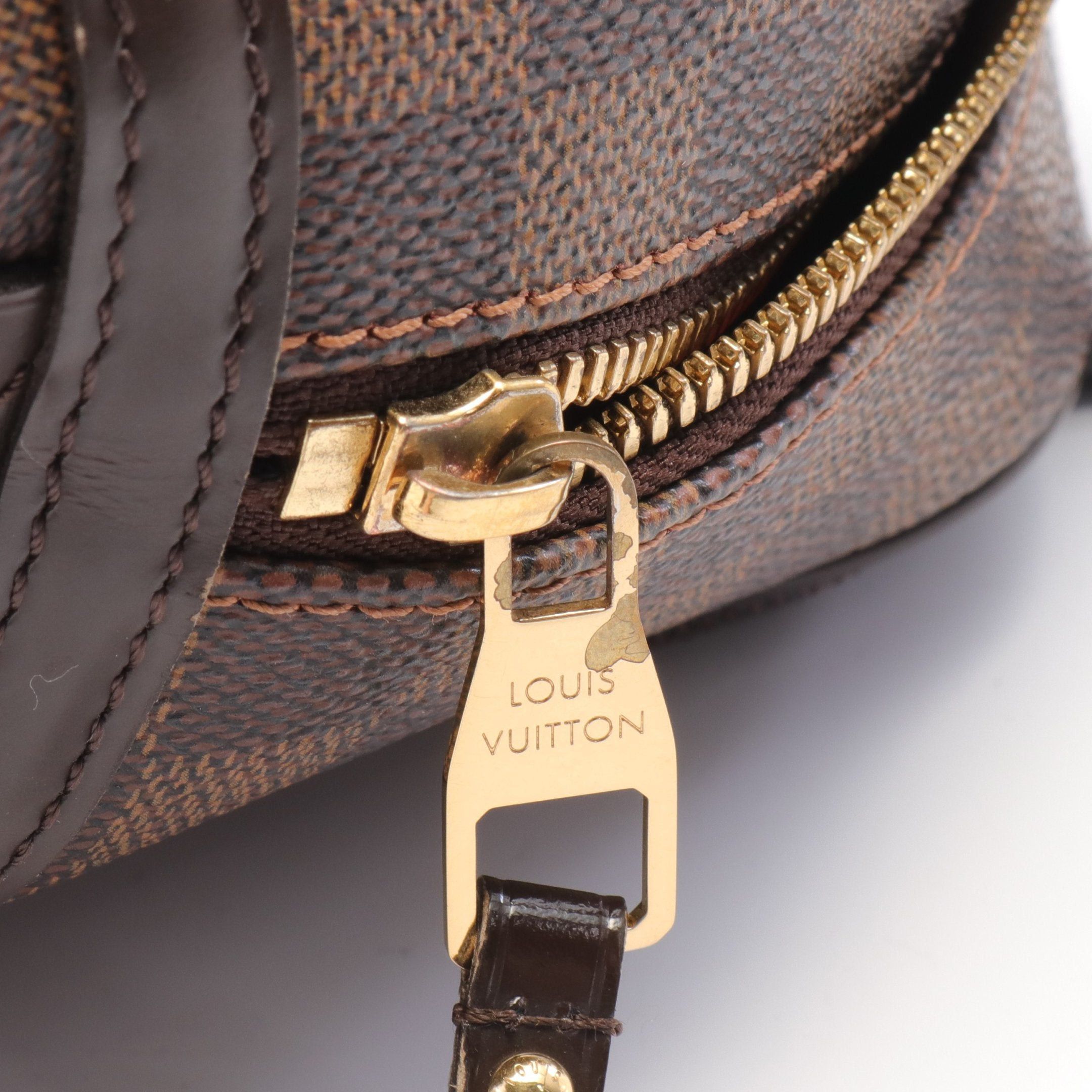 Louis Vuitton Louis Vuitton Rivington Pm Damier Ebene Shoulder Bag Leather Brown Size ONE SIZE - 7 Thumbnail