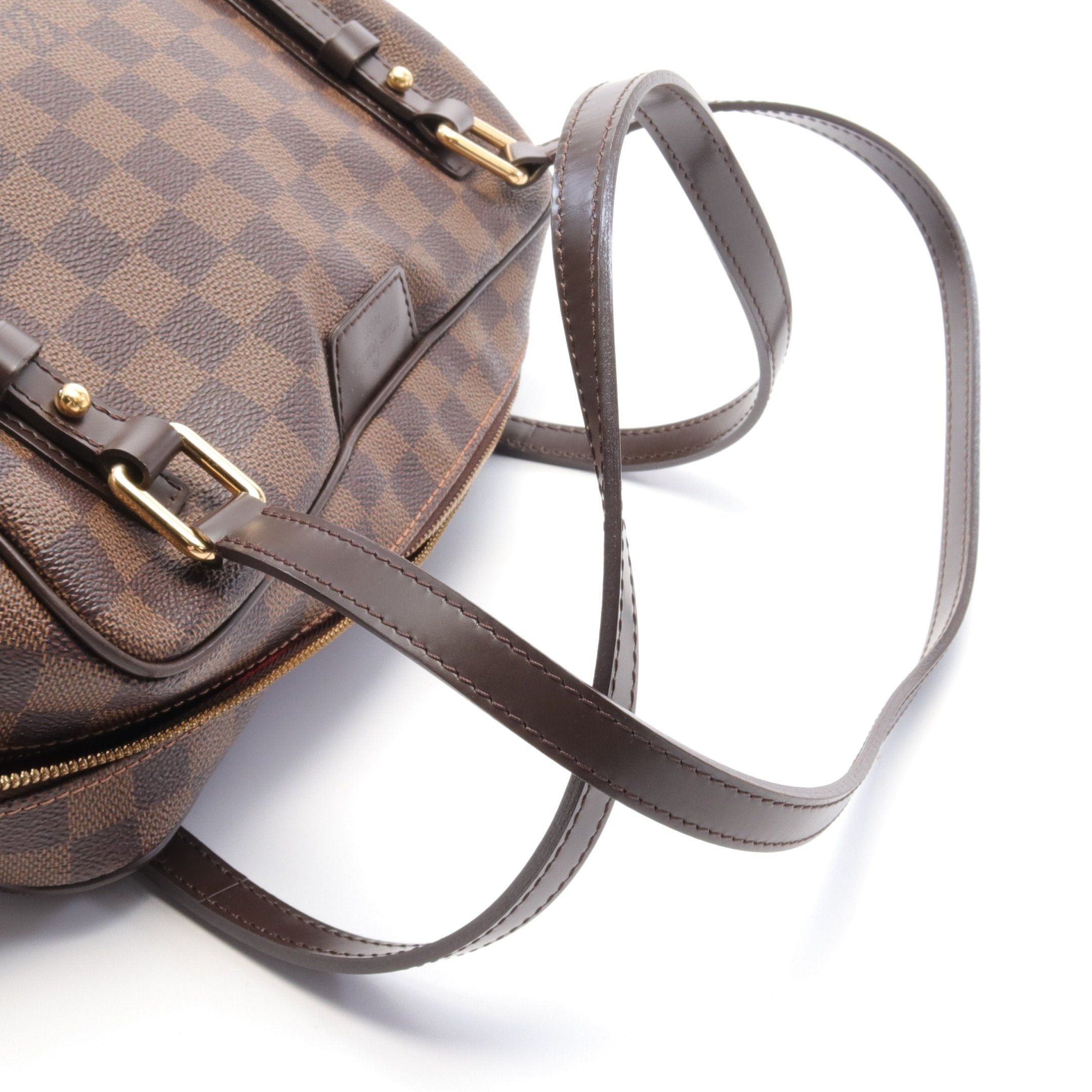 Louis Vuitton Louis Vuitton Rivington Pm Damier Ebene Shoulder Bag Leather Brown Size ONE SIZE - 6 Thumbnail