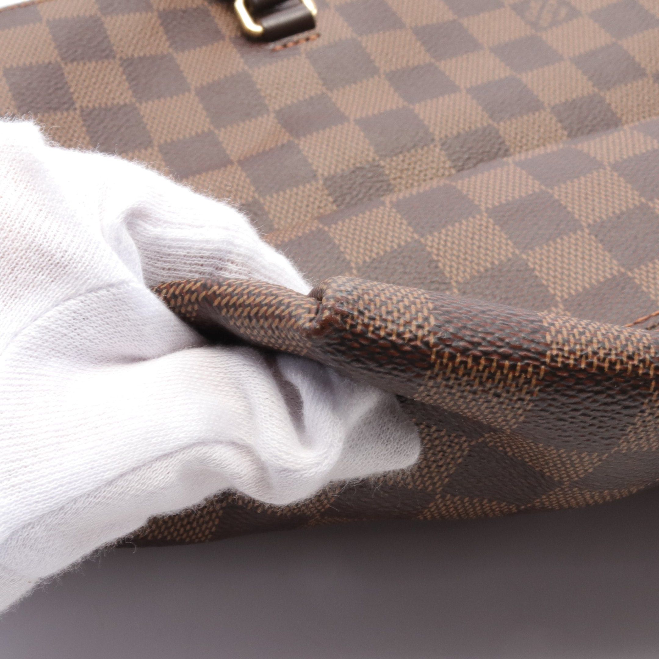 Louis Vuitton Louis Vuitton Jena Mm Damier Evenu Shoulder Bag Tote Leather Brown Size ONE SIZE - 7 Thumbnail