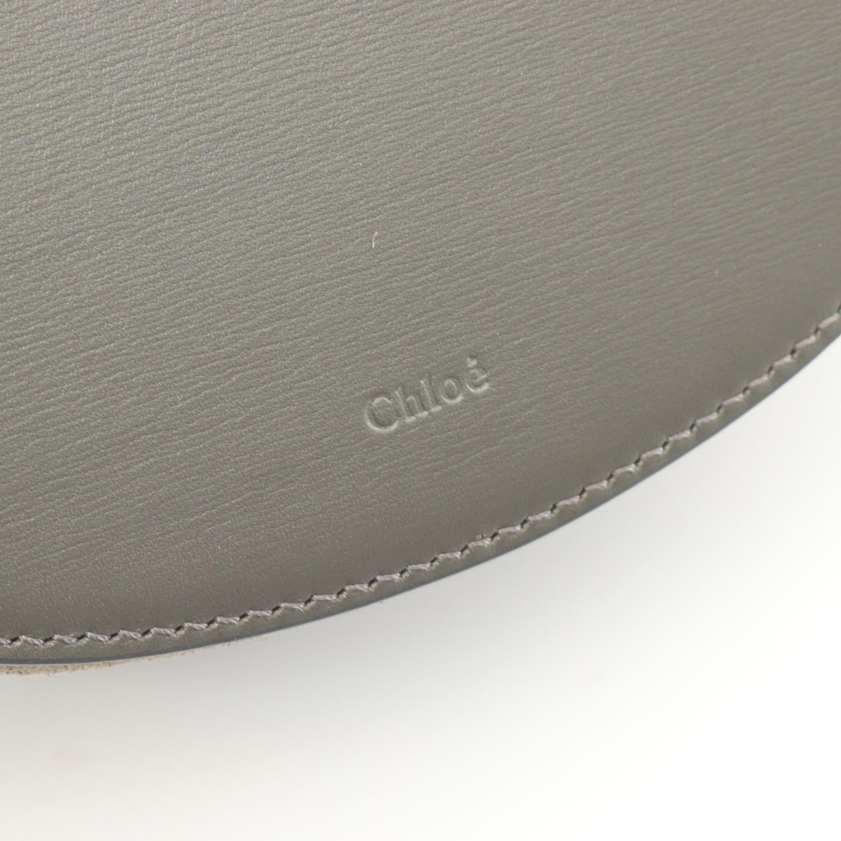 Chloe Chloe Arlene Hobo Bag Small Handbag Leather Gray Size ONE SIZE - 4 Thumbnail