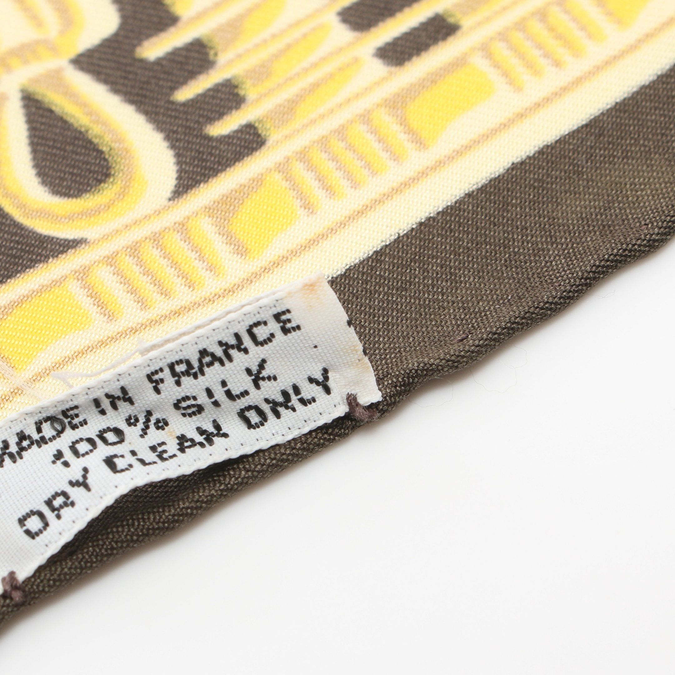 Hermes Hermes Carres 90 Tutankhamun Scarf Silk Gray Brown Multicolor Size ONE SIZE - 4 Thumbnail