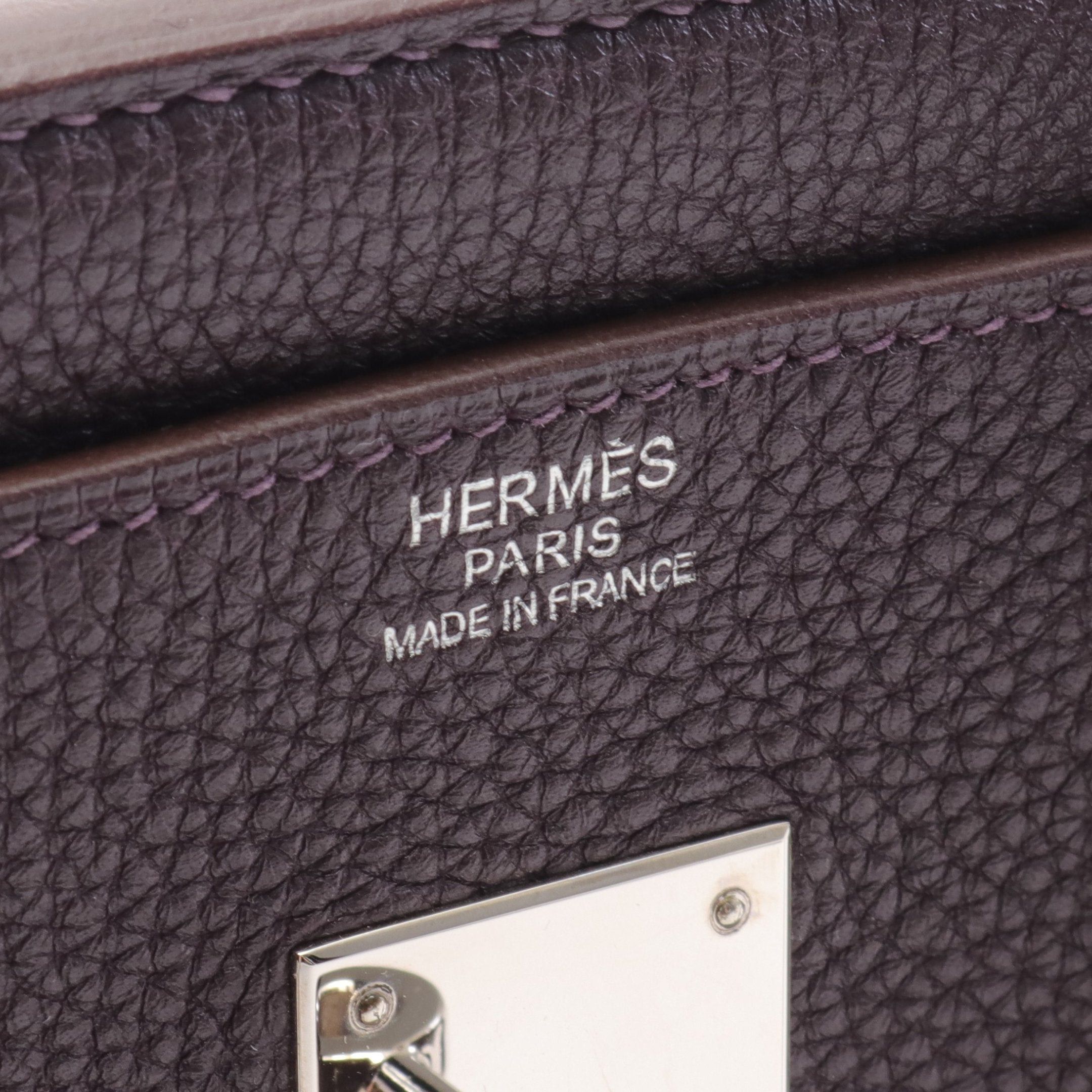 Hermes Hermes Birkin 30 Cassis Handbag Togo Dark Purple Silver Hardware □ R Stamp Size ONE SIZE - 4 Thumbnail